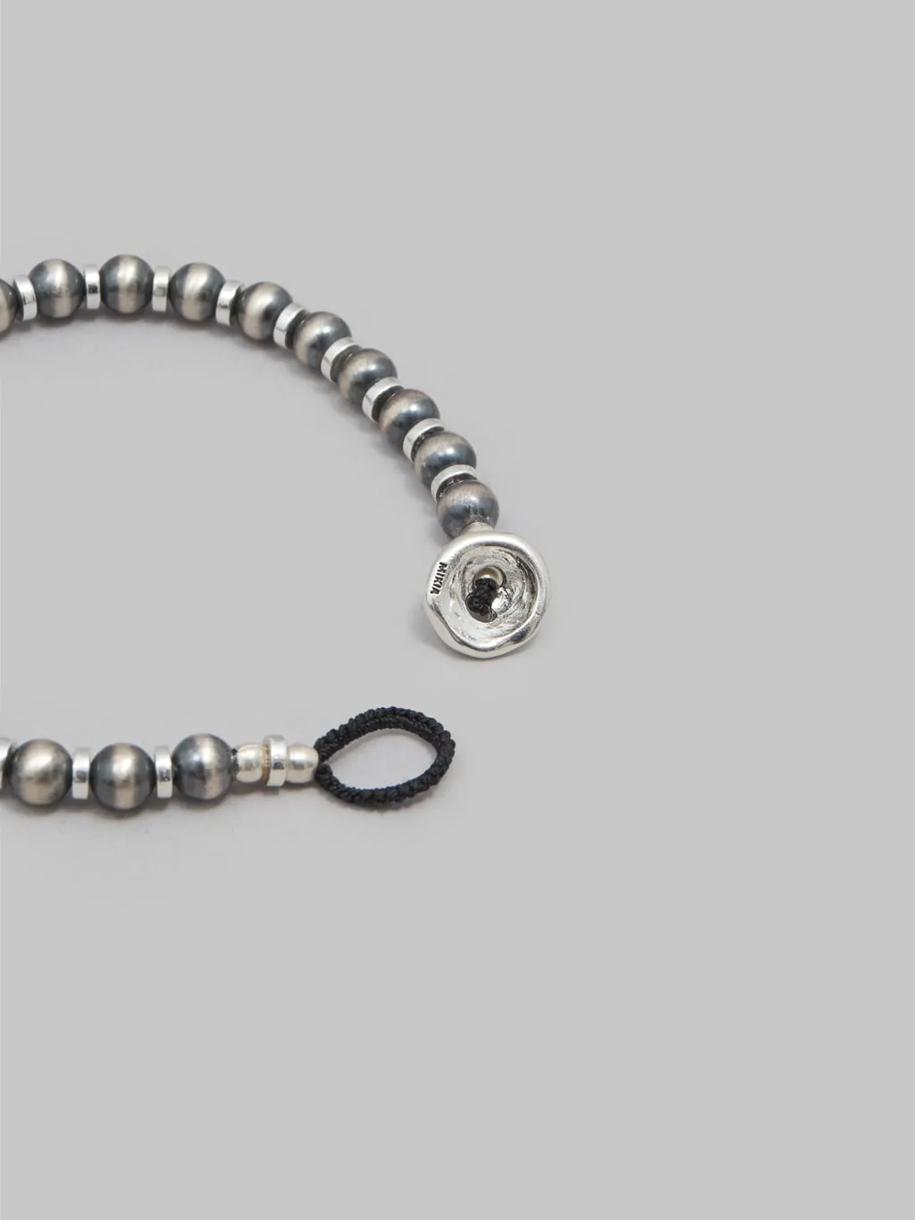 Mikia Navajo Pearl 5mm Silver Bracelet