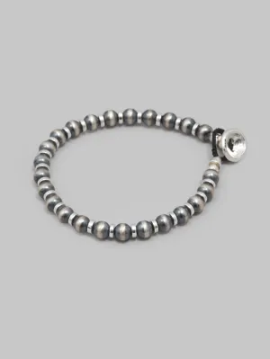Mikia Navajo Pearl 5mm Silver Bracelet
