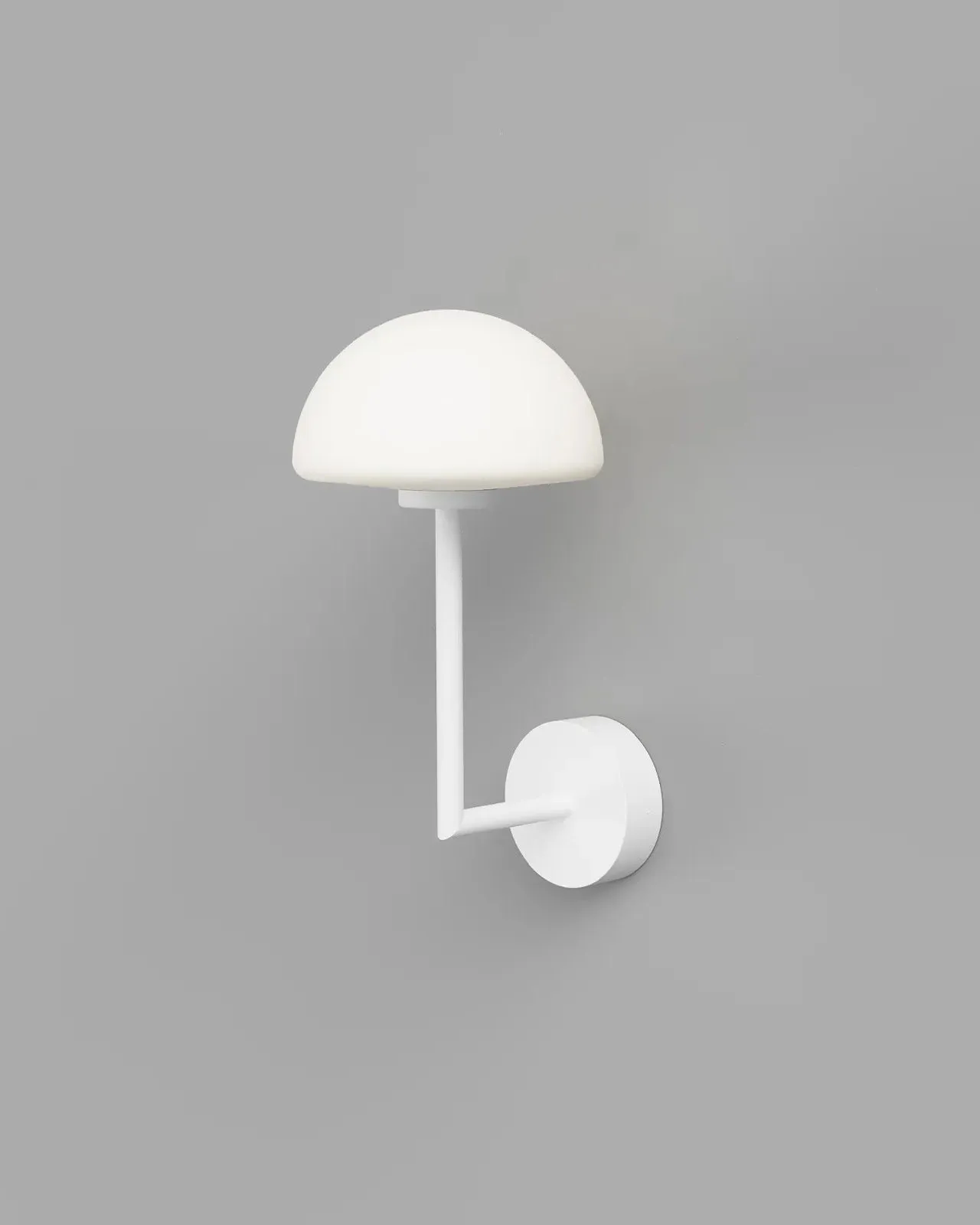 Minimalist Glass Dome Long Arm Wall Light
