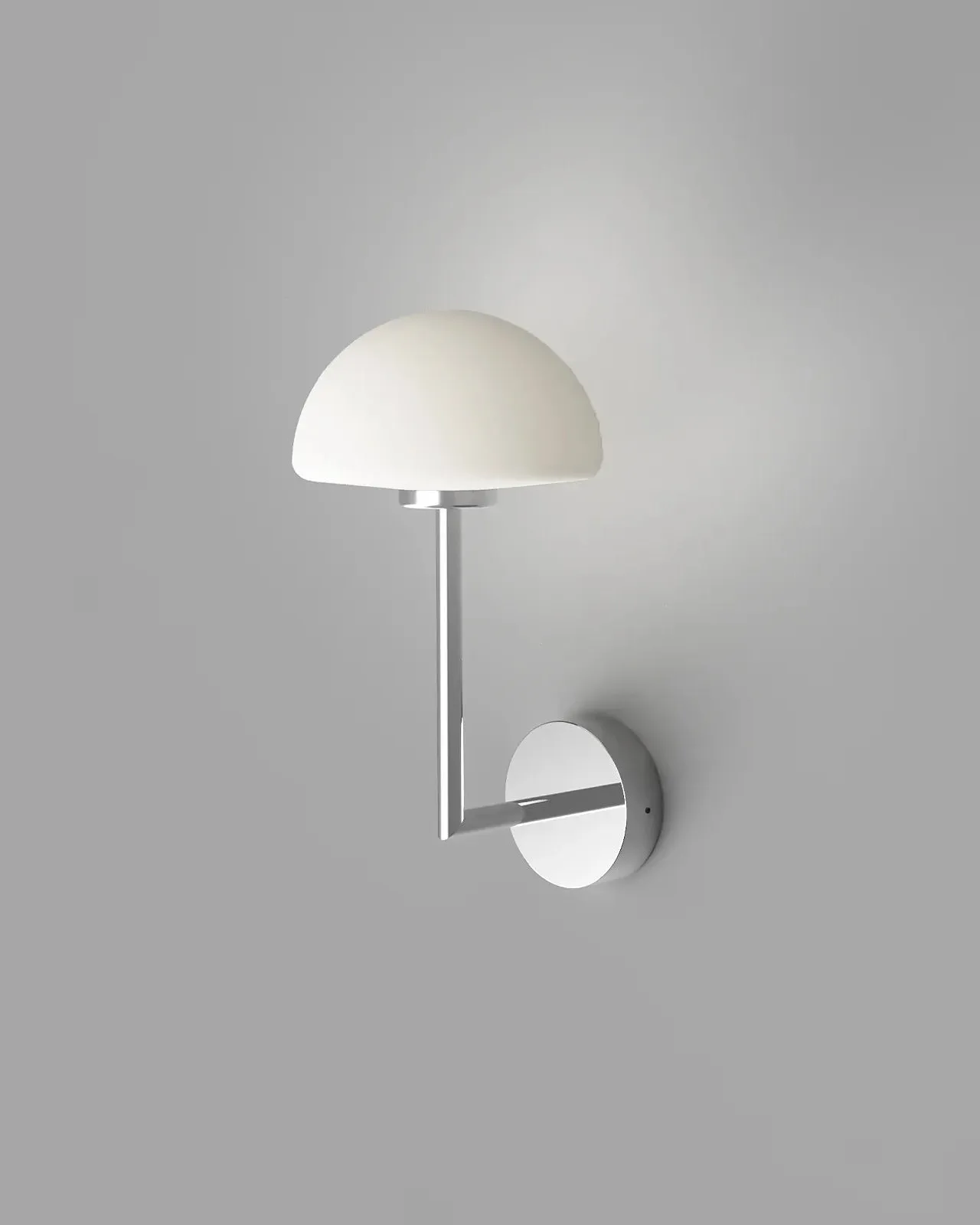 Minimalist Glass Dome Long Arm Wall Light