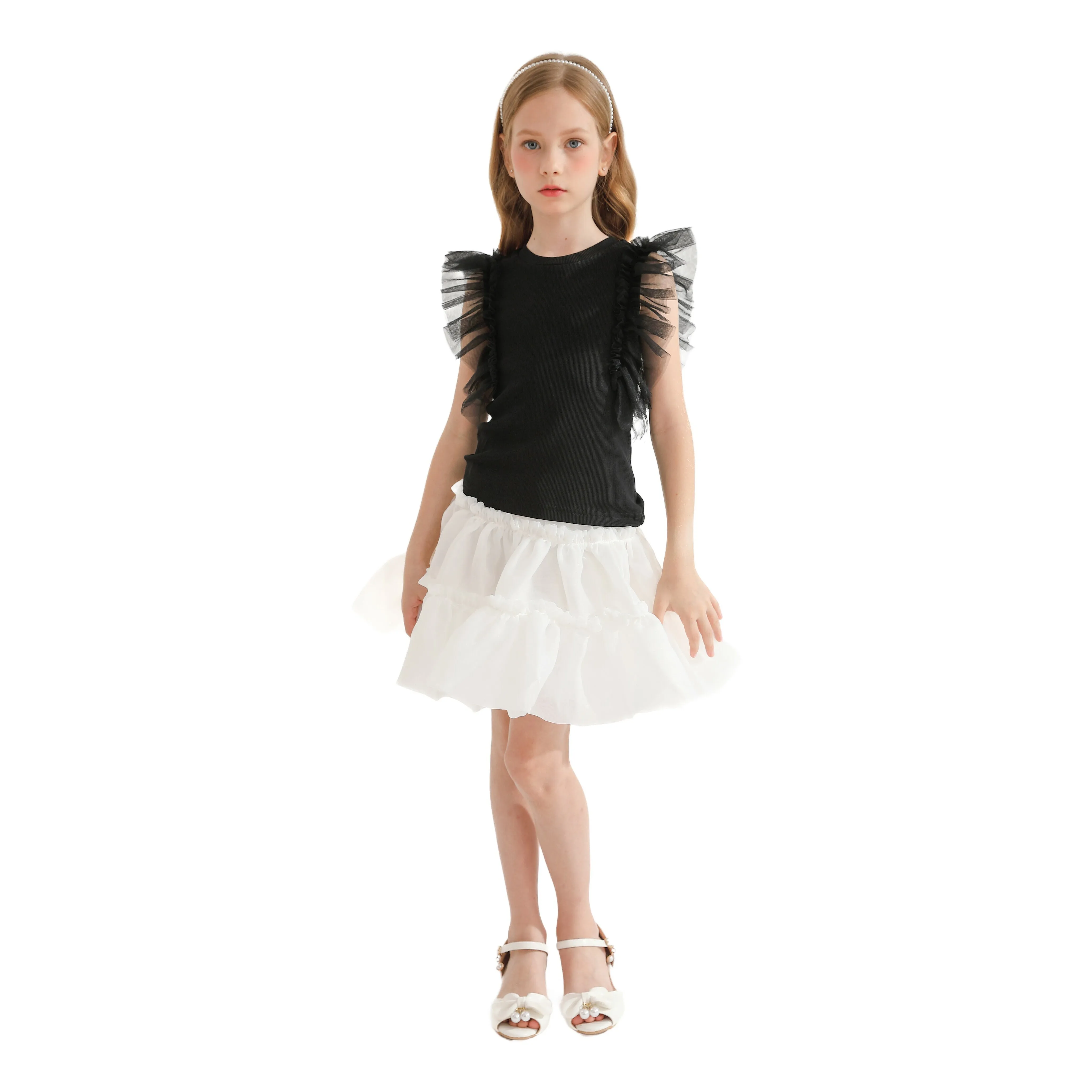 Multicolor Siena Ruffle Skirt Outfit