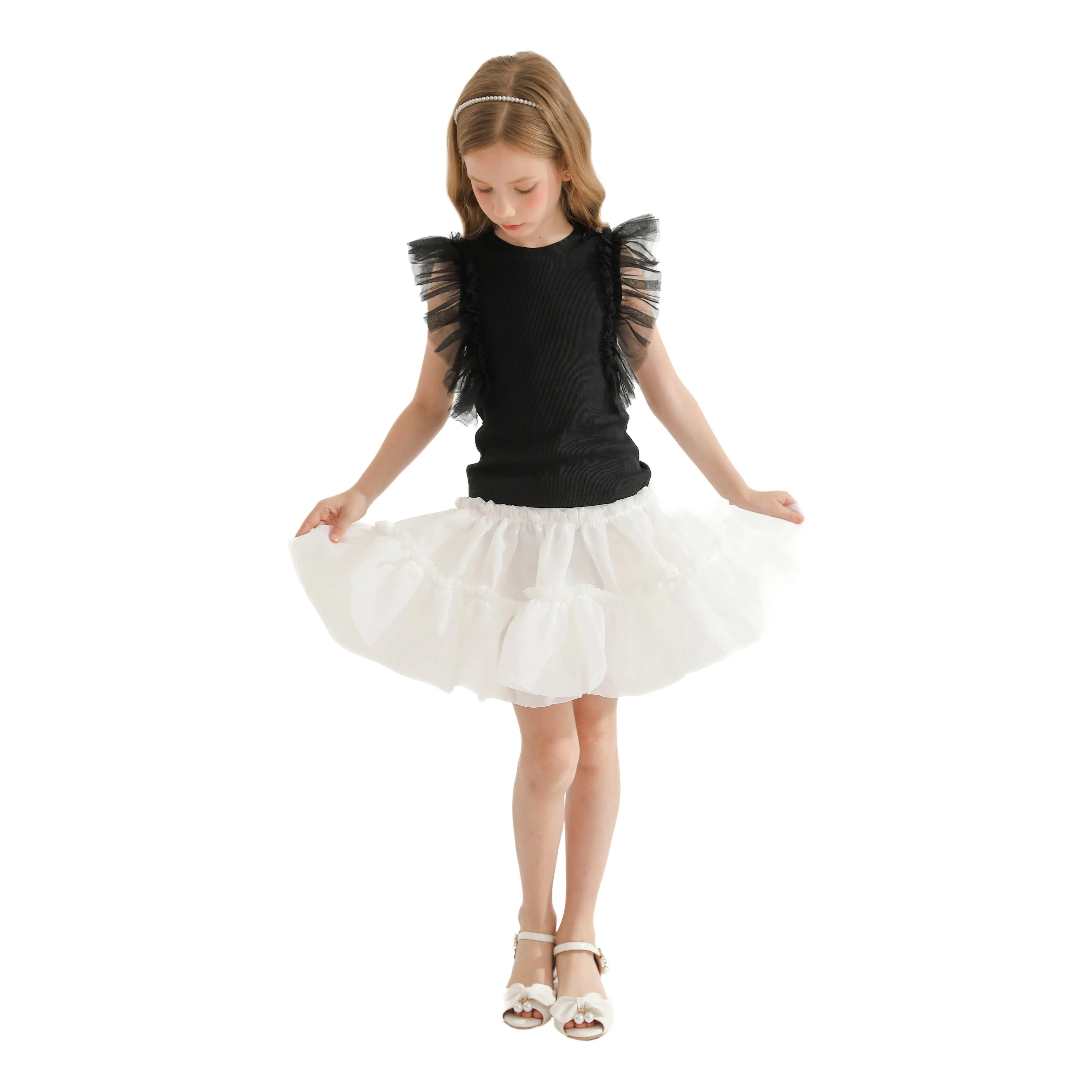 Multicolor Siena Ruffle Skirt Outfit