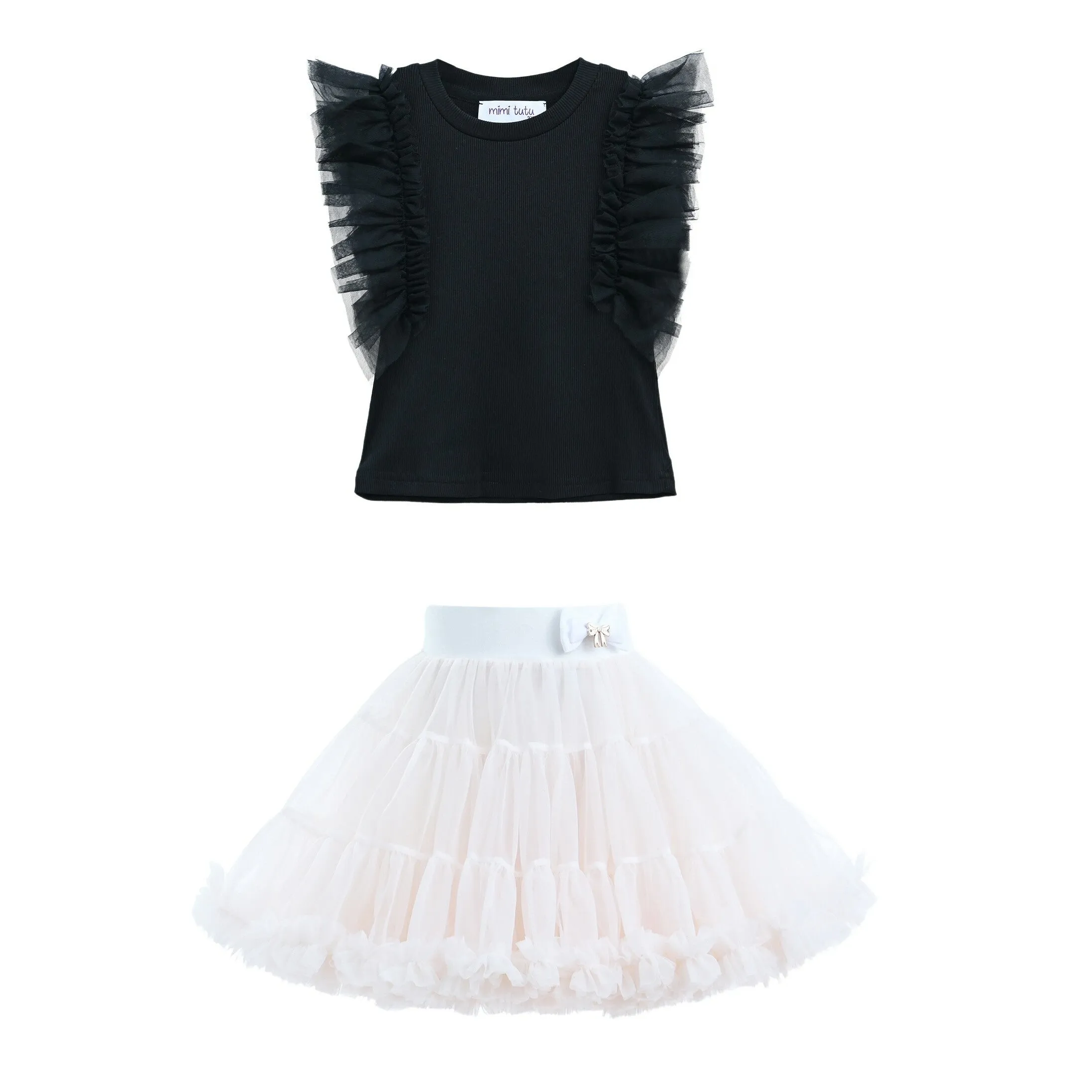 Multicolor Siena Ruffle Skirt Outfit