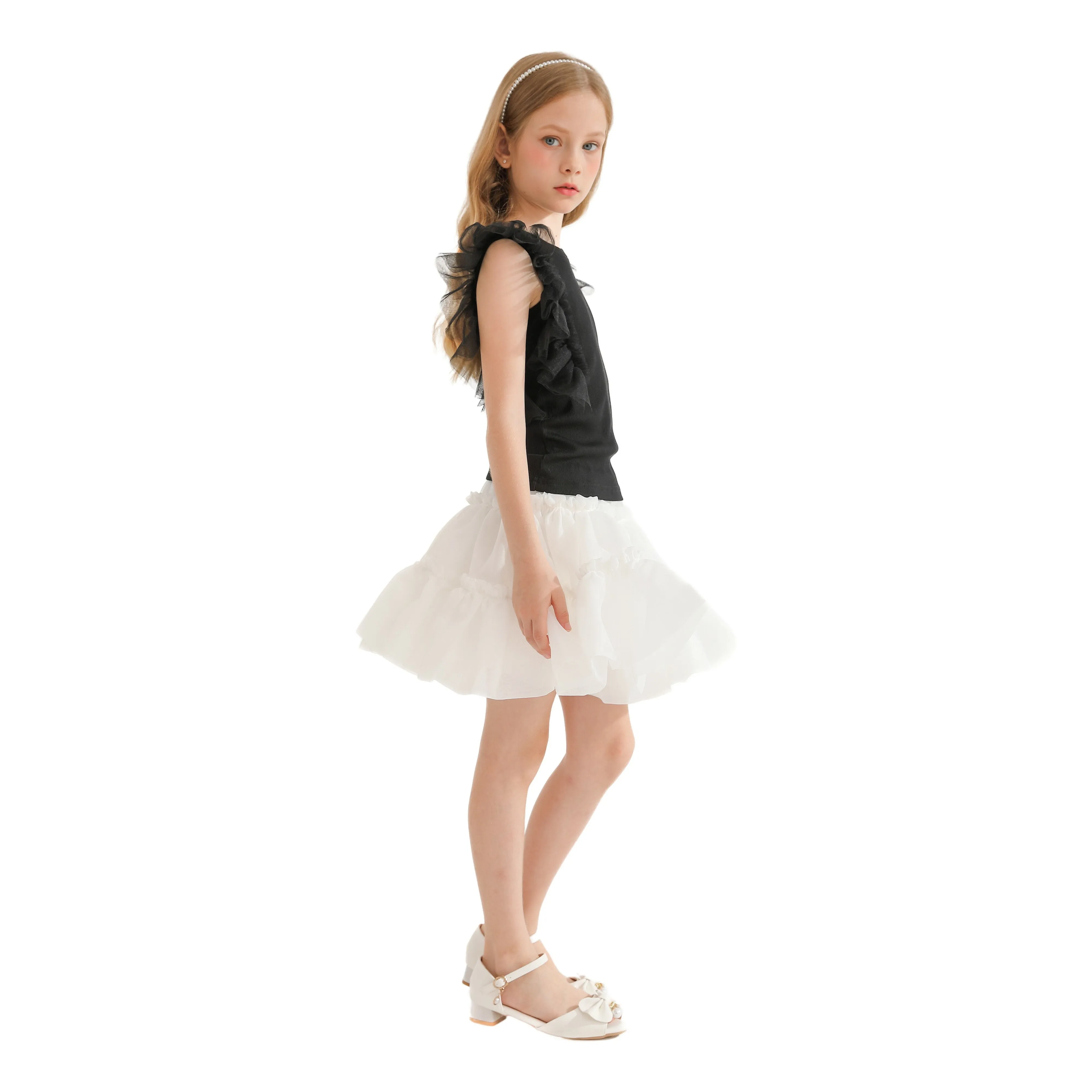 Multicolor Siena Ruffle Skirt Outfit