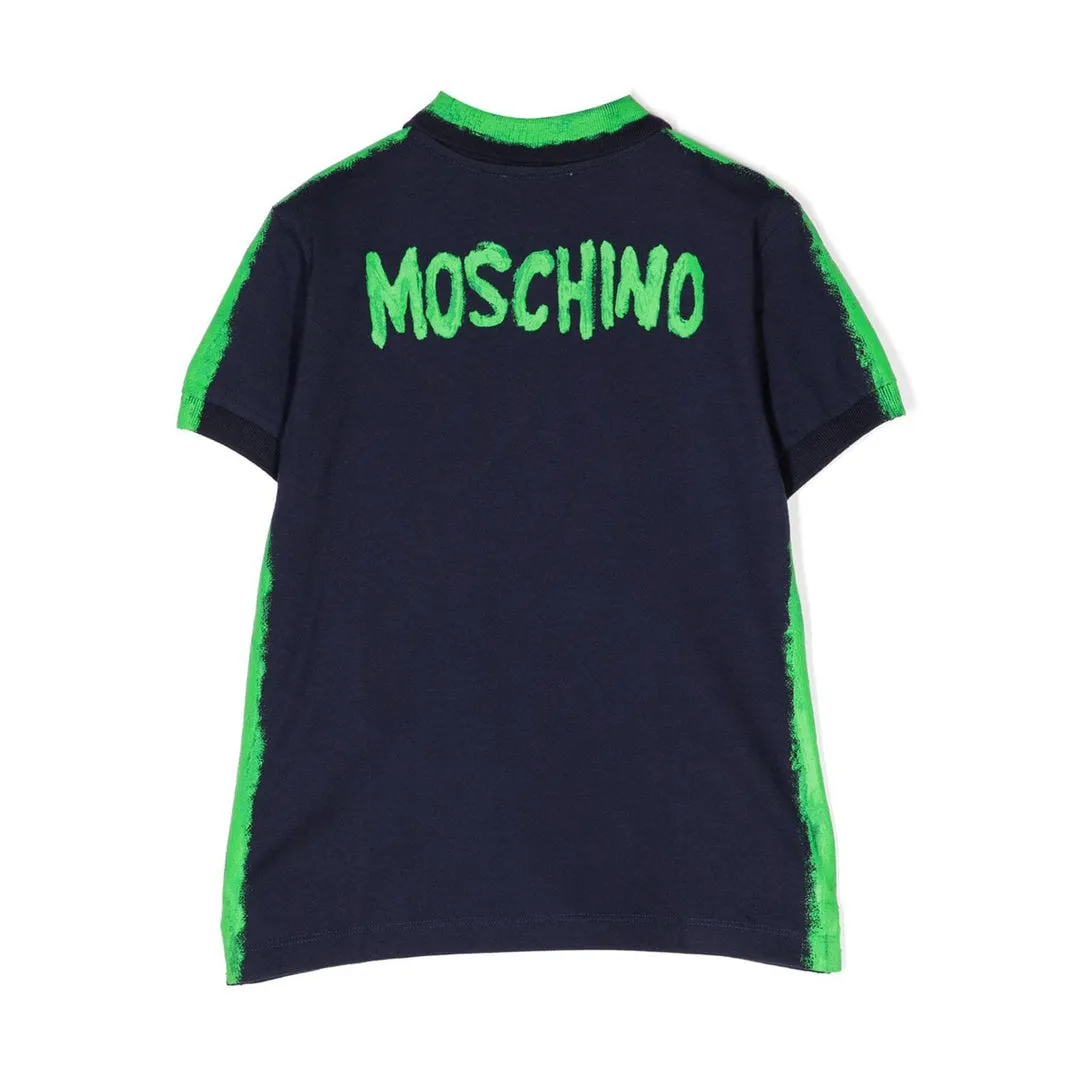 Navy Blue Logo Polo