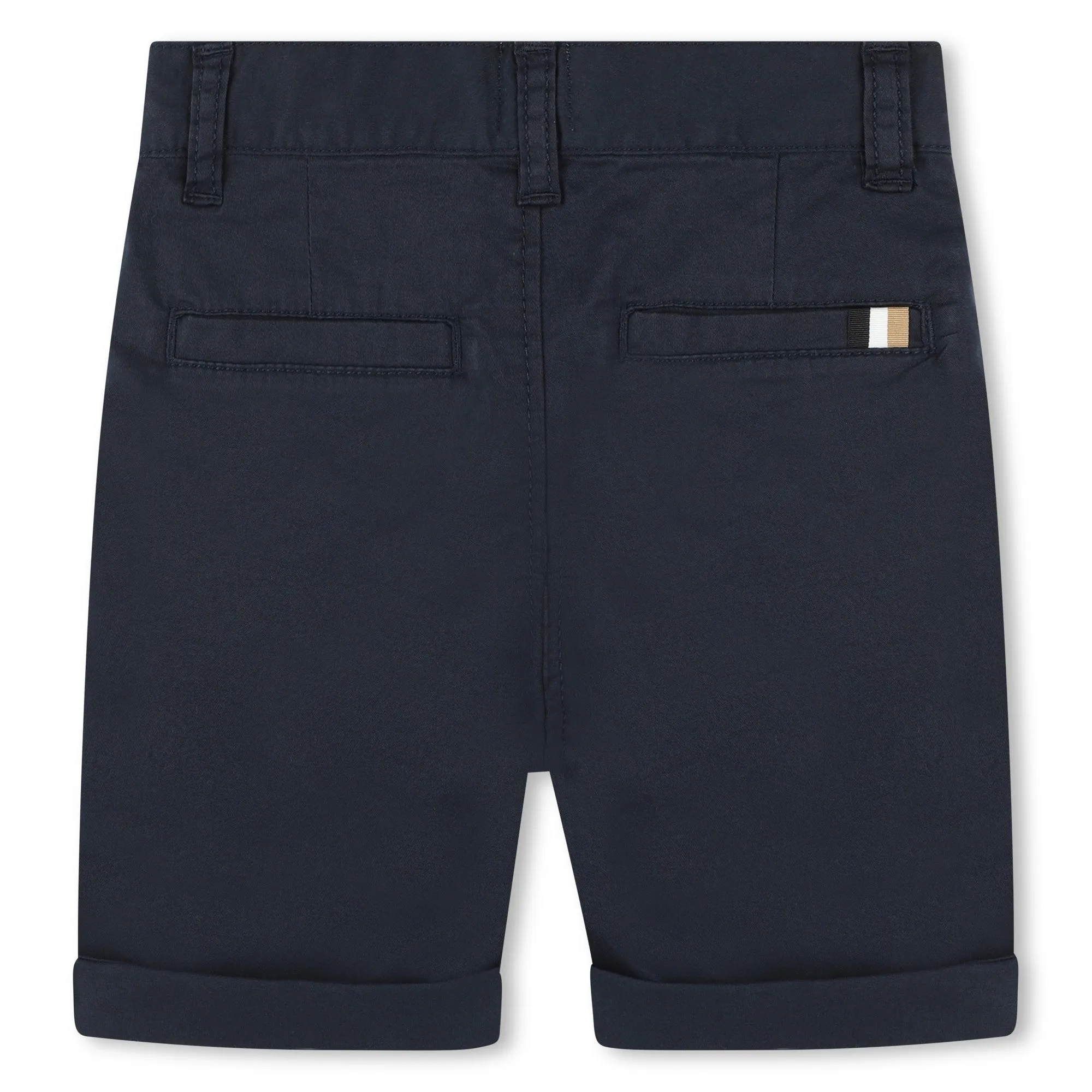 Navy Plain Chino Shorts