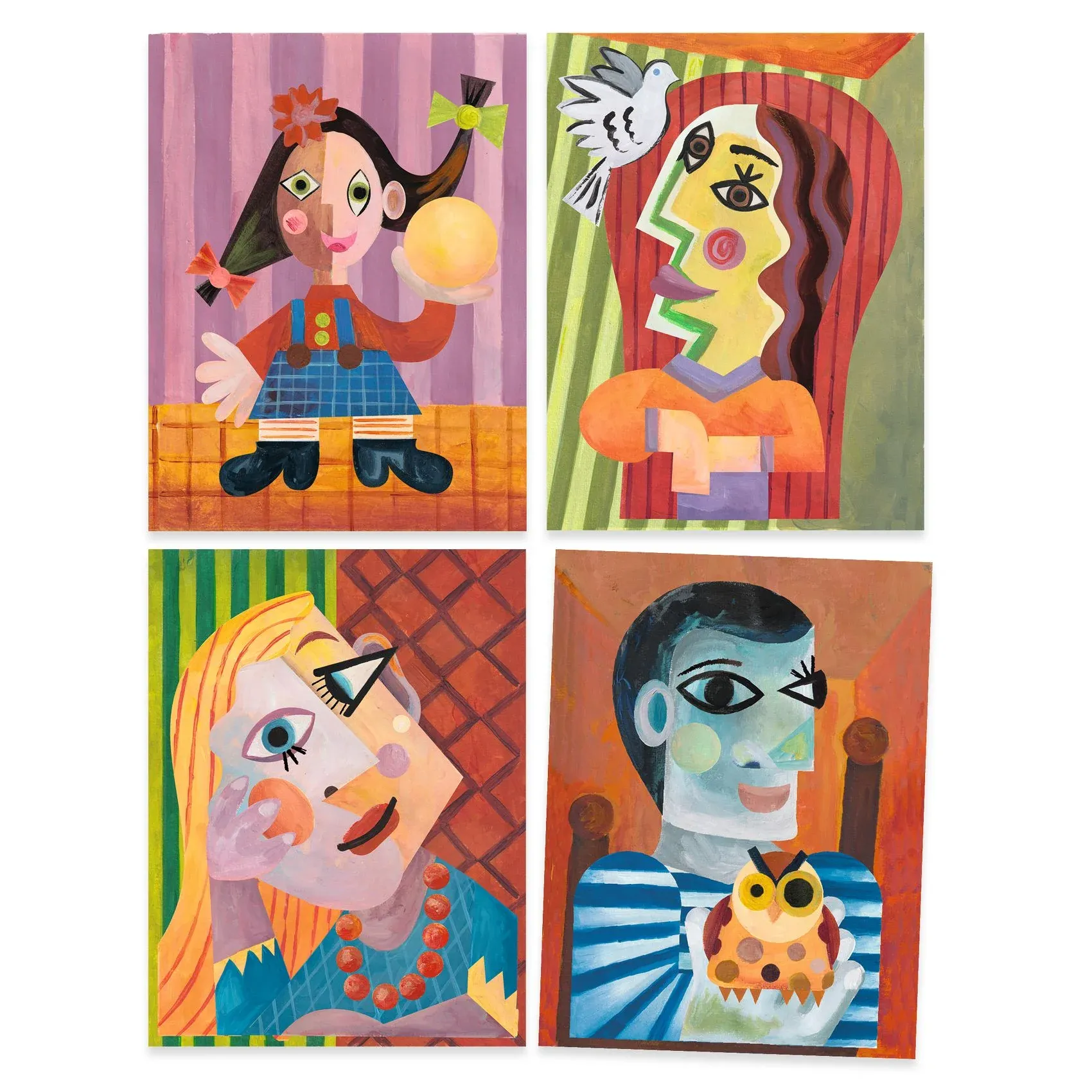 NEW! Inspired By Square Heads- Pablo Picasso