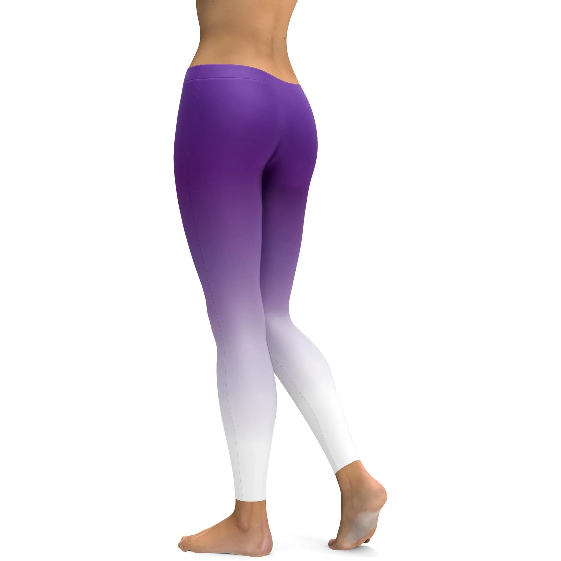 Ombre Purple to White Leggings