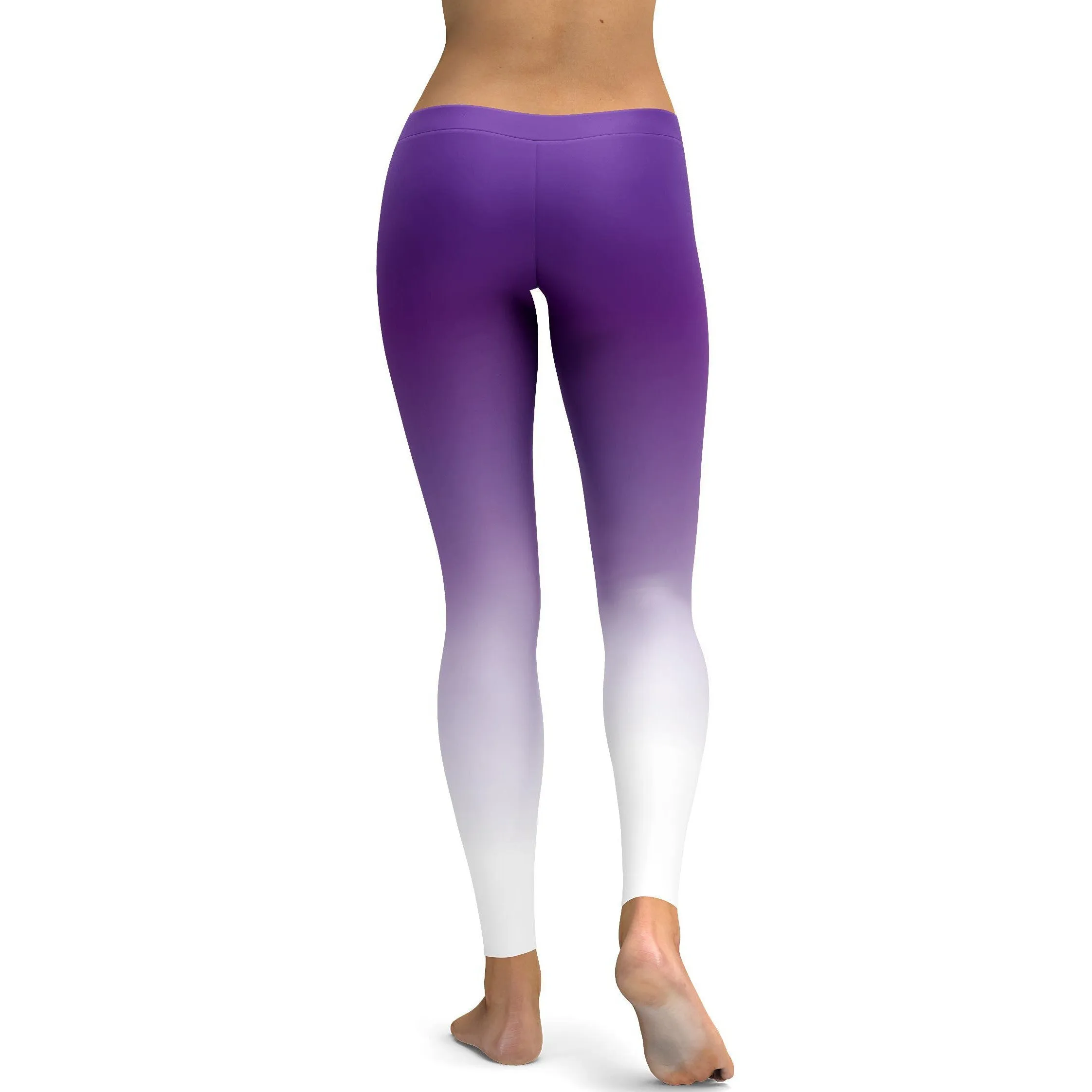 Ombre Purple to White Leggings