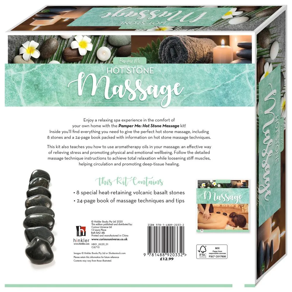 Pamper Me Ultimate Home Hot Stone Massage Kit