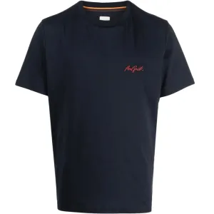 Paul Smith Navy Embroidered T-shirt
