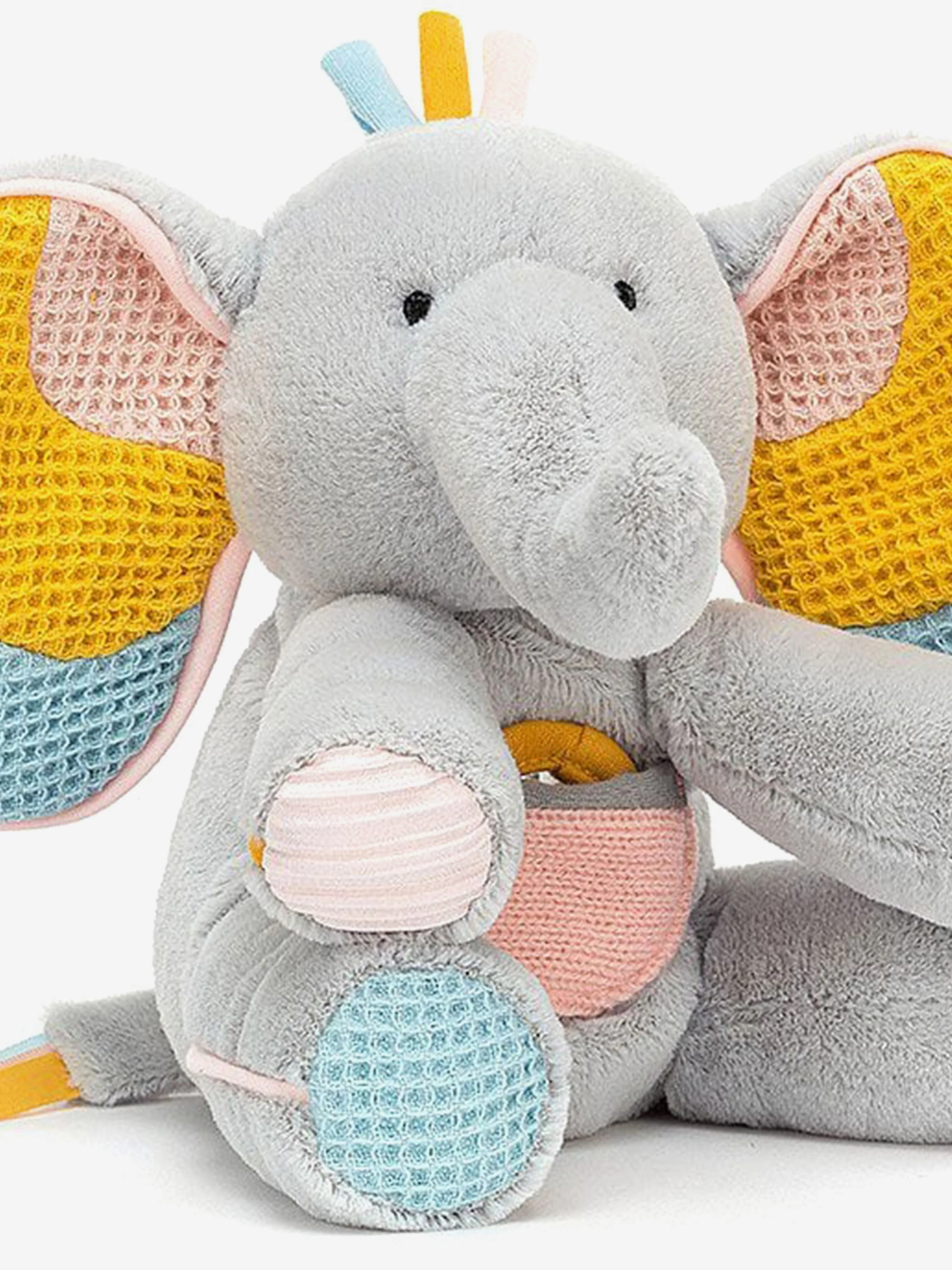 Peek-a-Boo Elly Activity Toy in Grey (23cm)