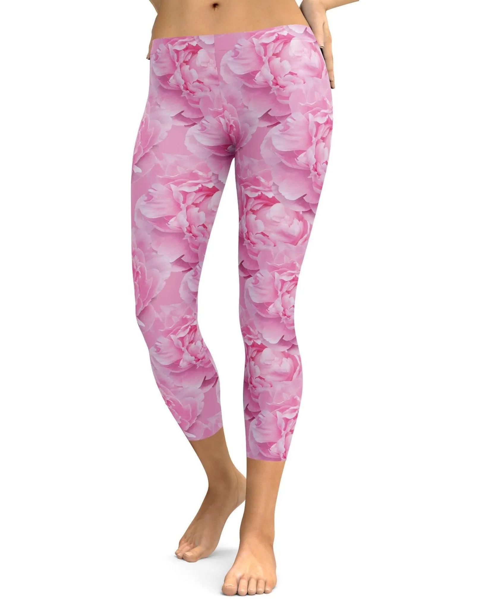Peony Flower Capris