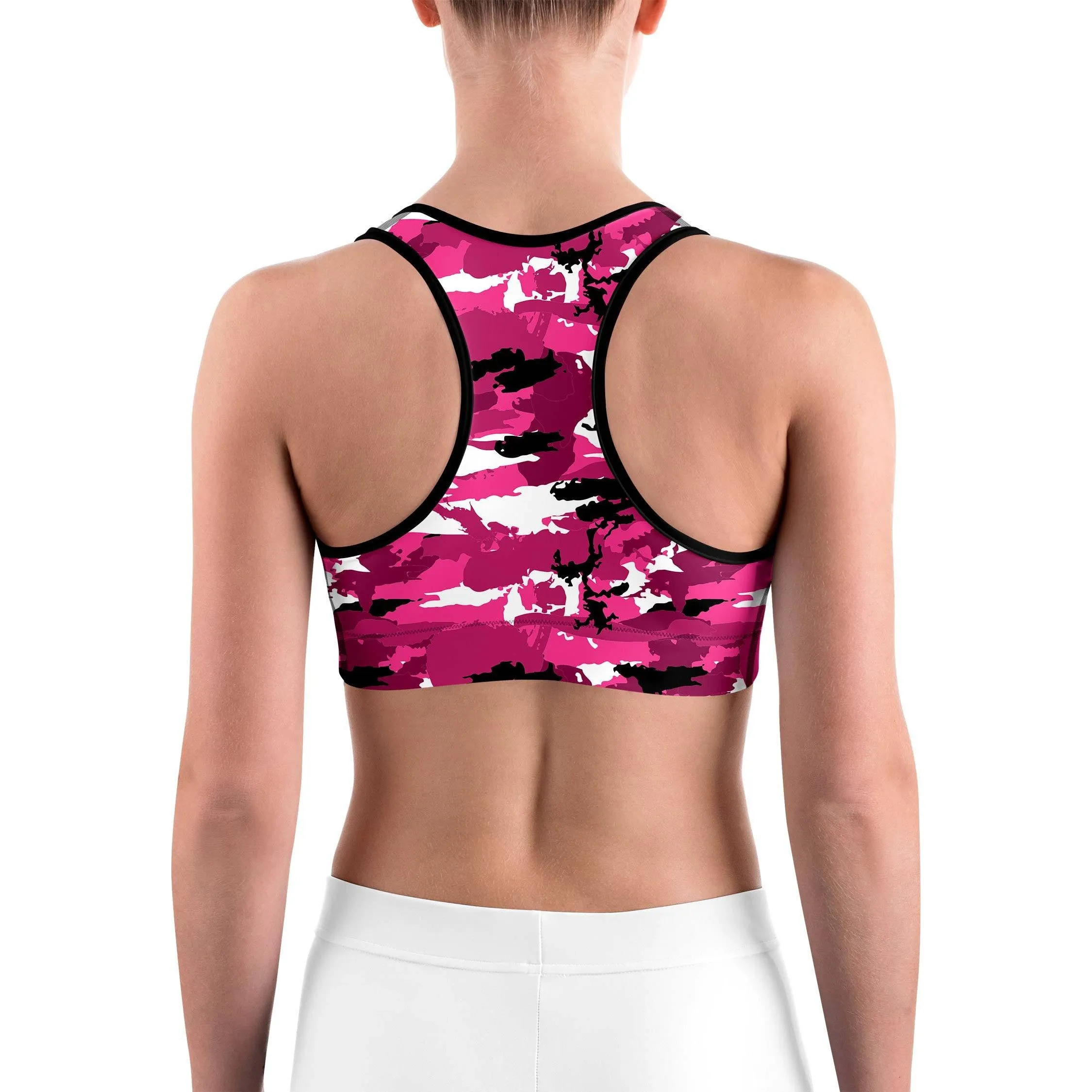 Pink Camo Sports Bra