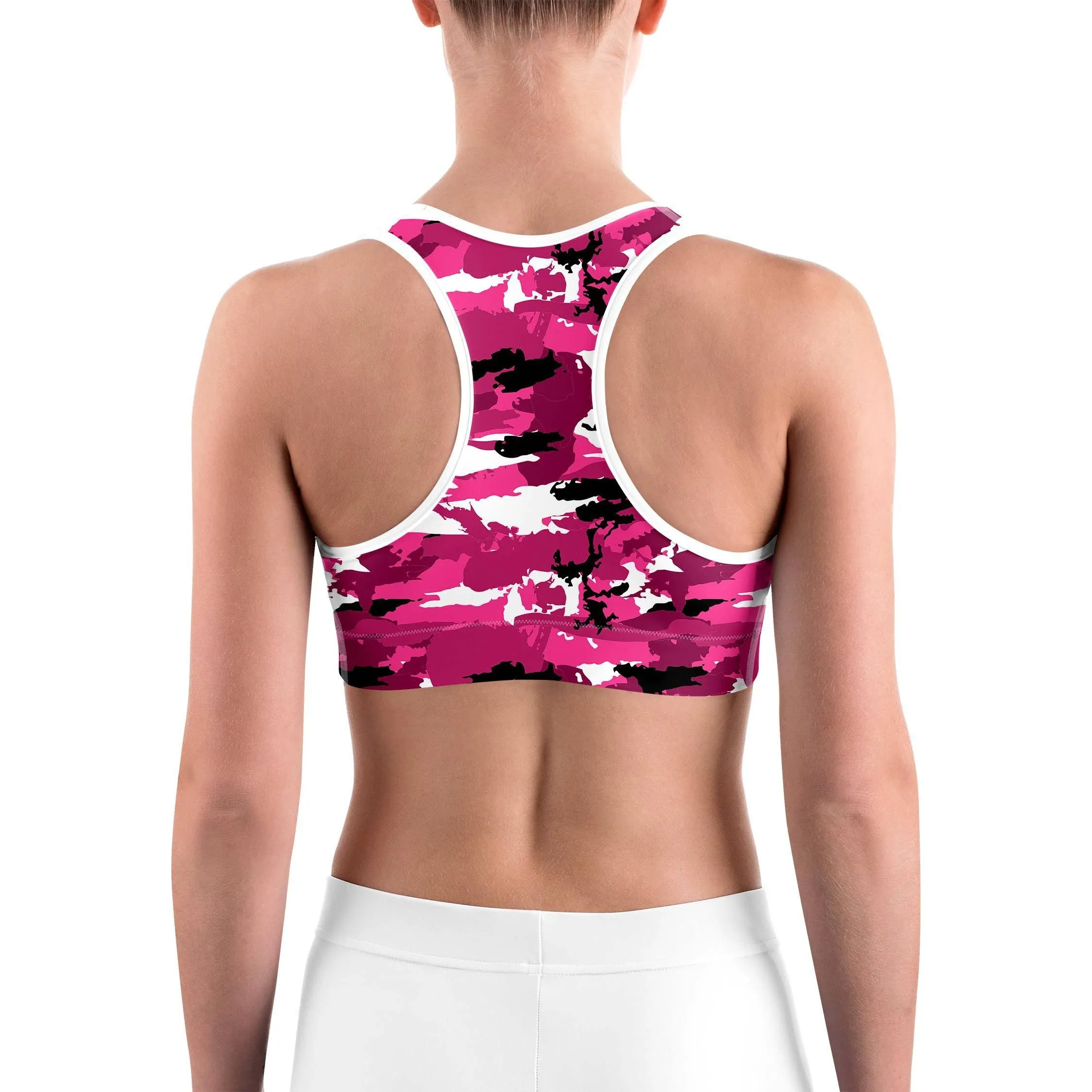 Pink Camo Sports Bra