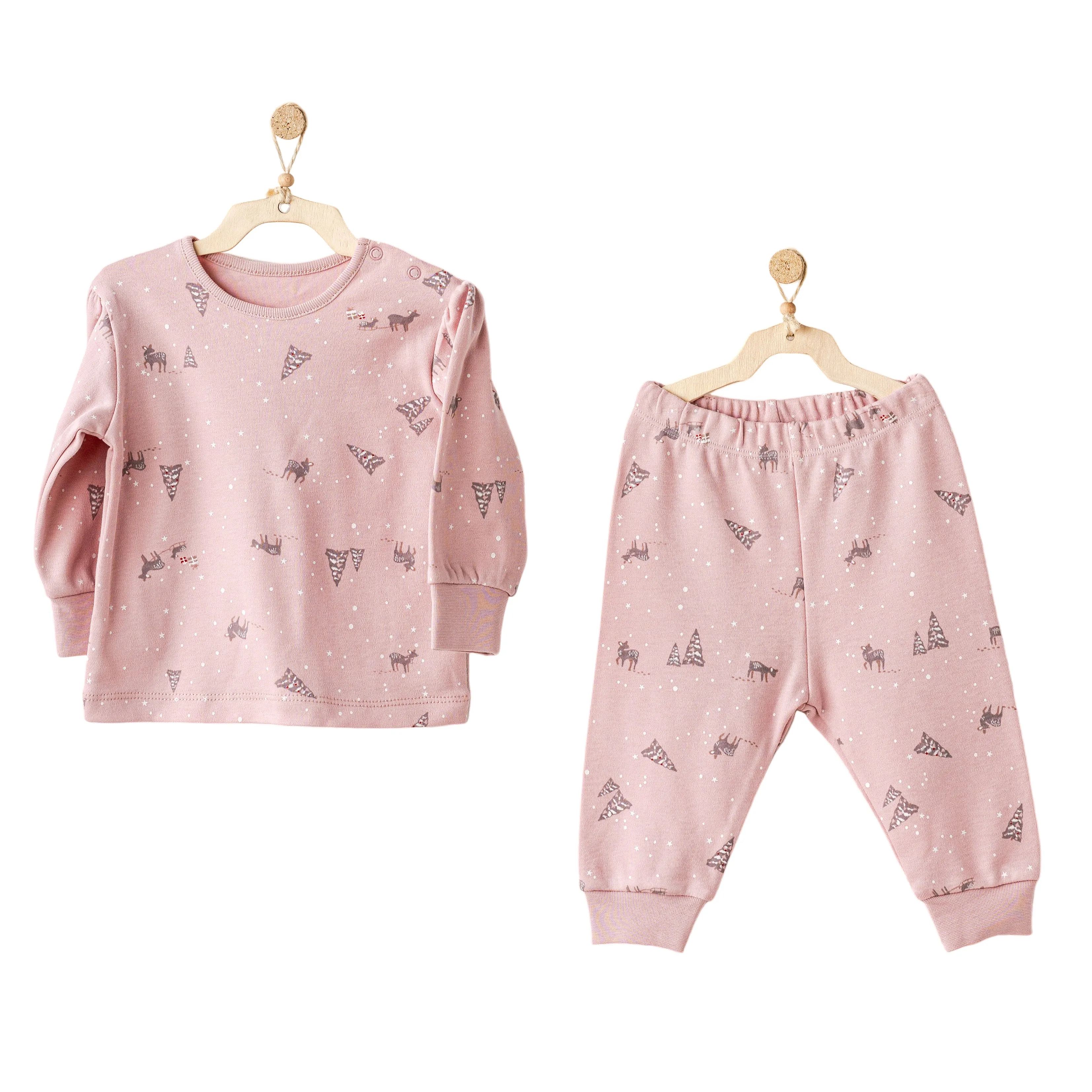 Pink Deer Print Outfit