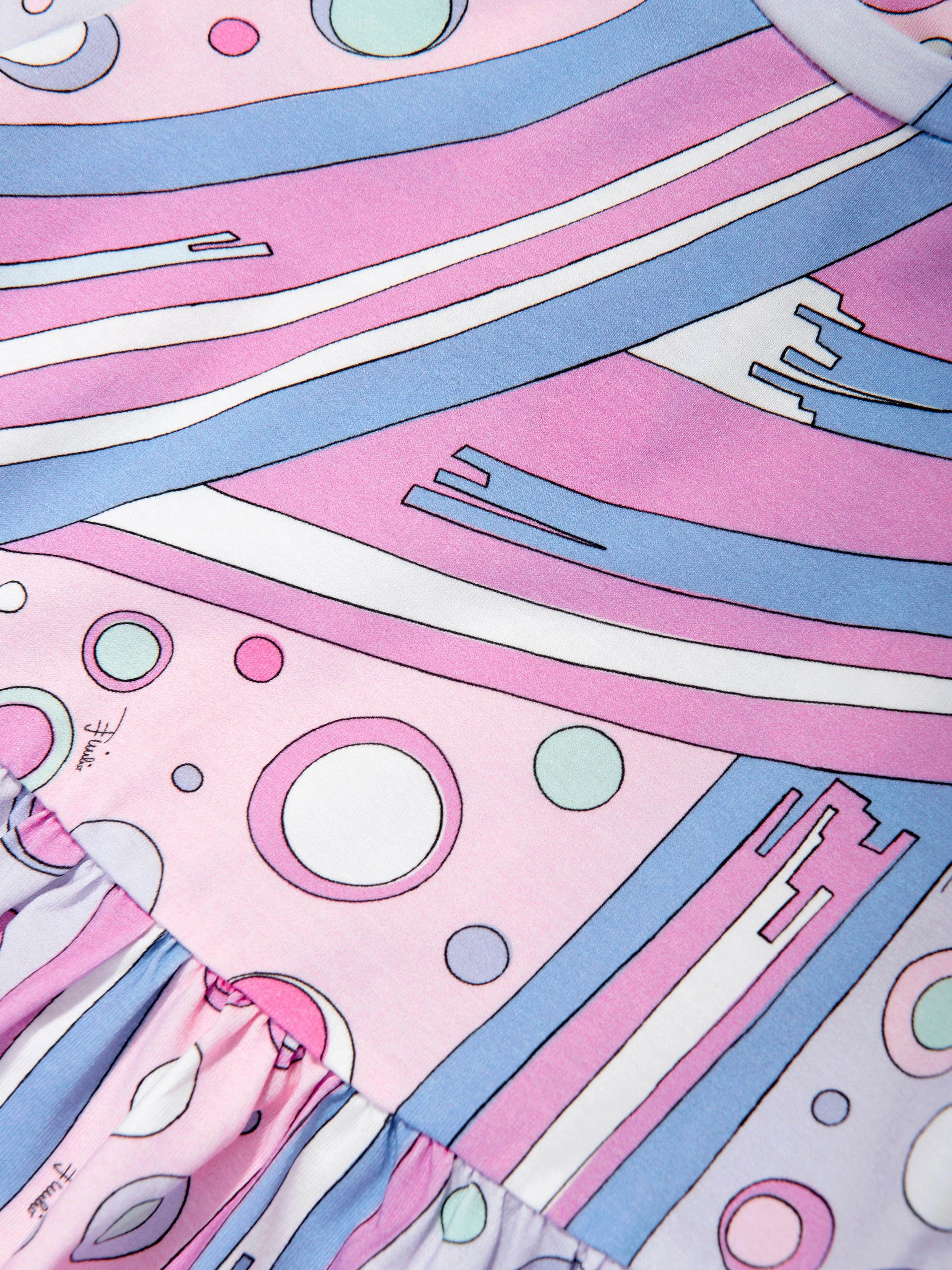 PUCCI Baby Girls Fontane Print Dress in Pink