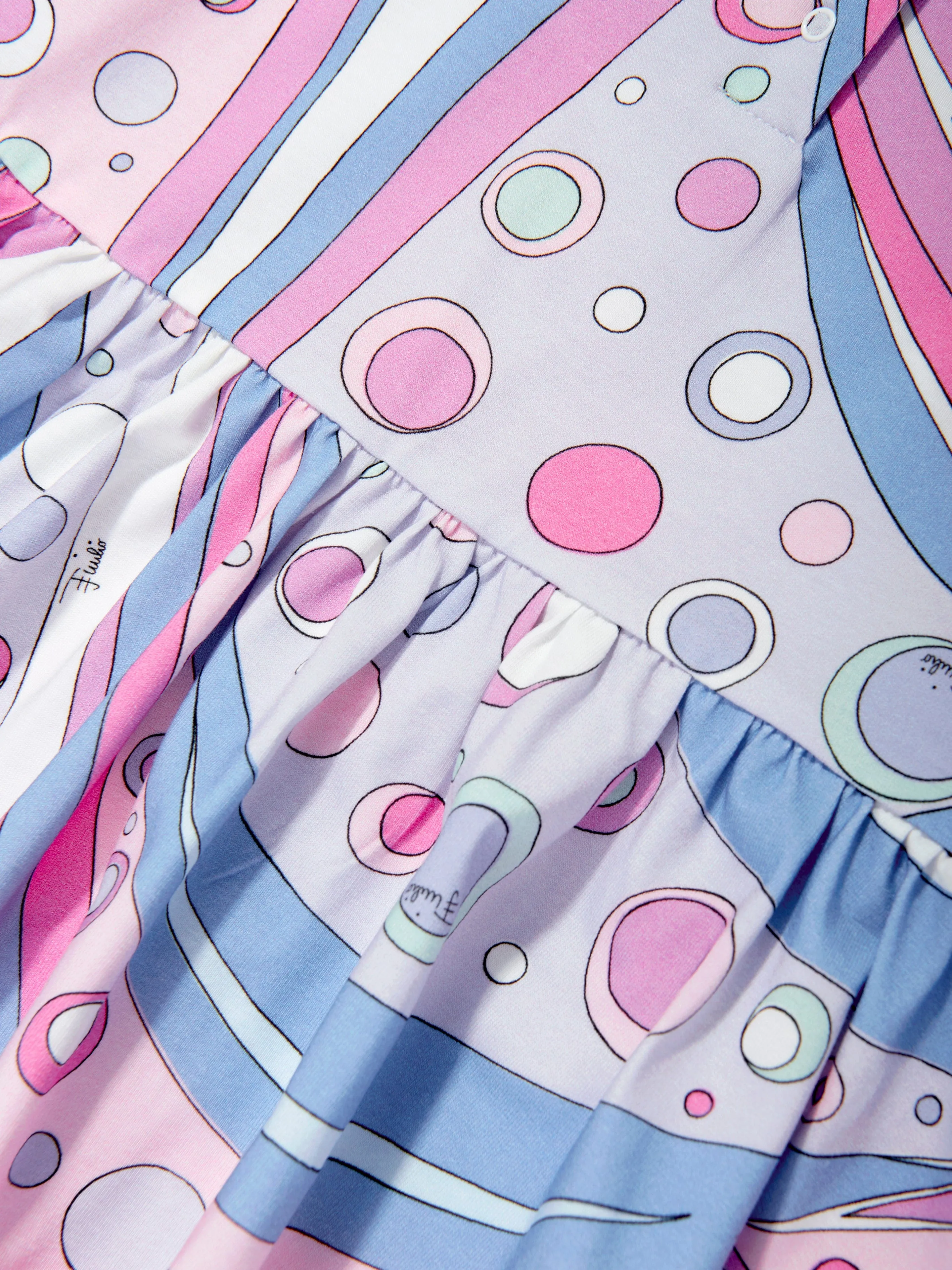 PUCCI Baby Girls Fontane Print Dress in Pink