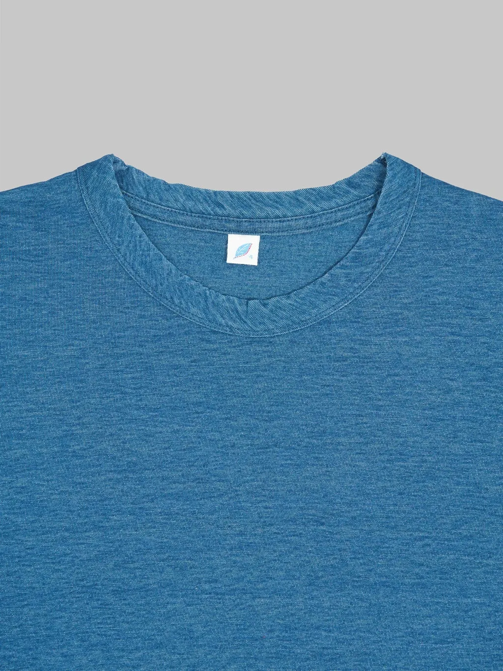 Pure Blue Japan LS5011-GRE Greencast Indigo Dyed Long Sleeve T-Shirt