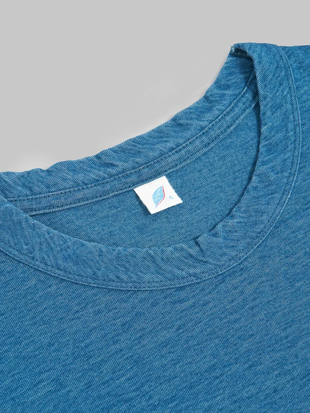 Pure Blue Japan LS5011-GRE Greencast Indigo Dyed Long Sleeve T-Shirt