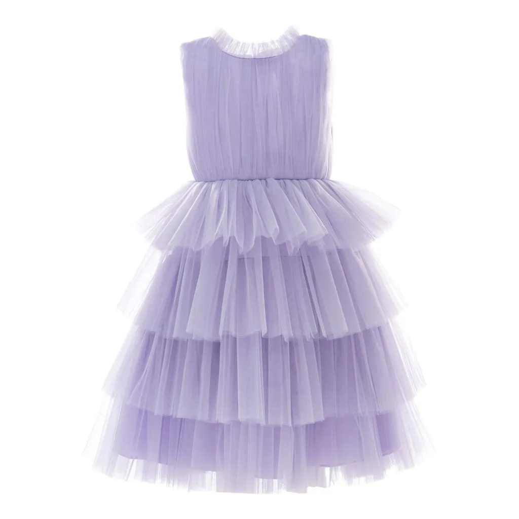 Purple Farvue Tiered Tulle Dress