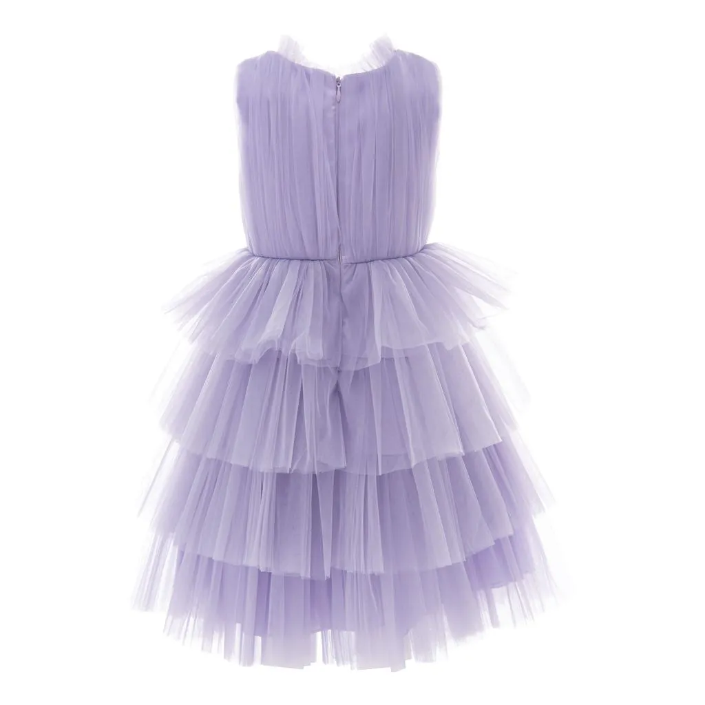 Purple Farvue Tiered Tulle Dress