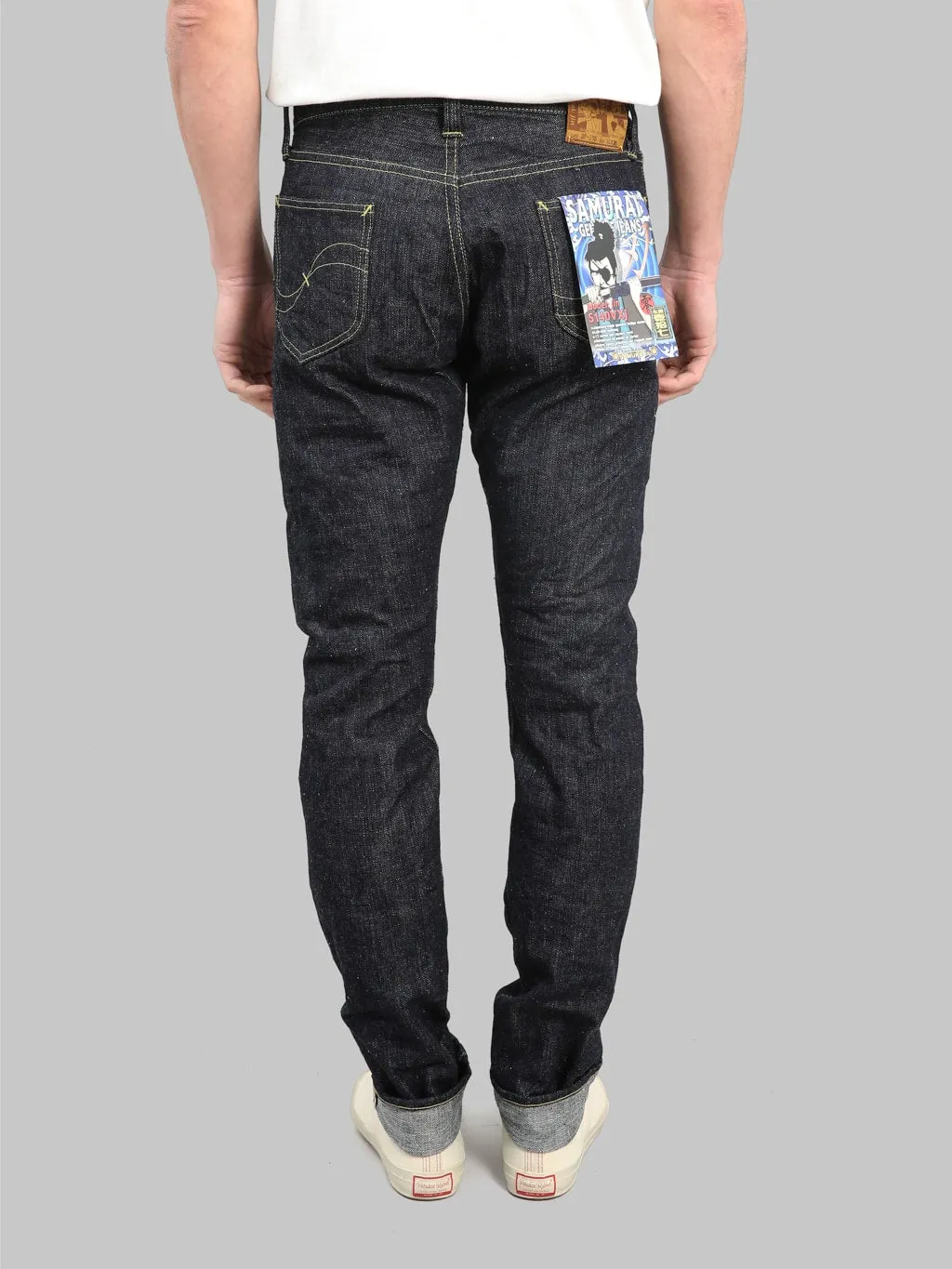 Samurai Jeans S140VXJ JIN 17oz Left Hand Twill Relaxed Tapered Jeans