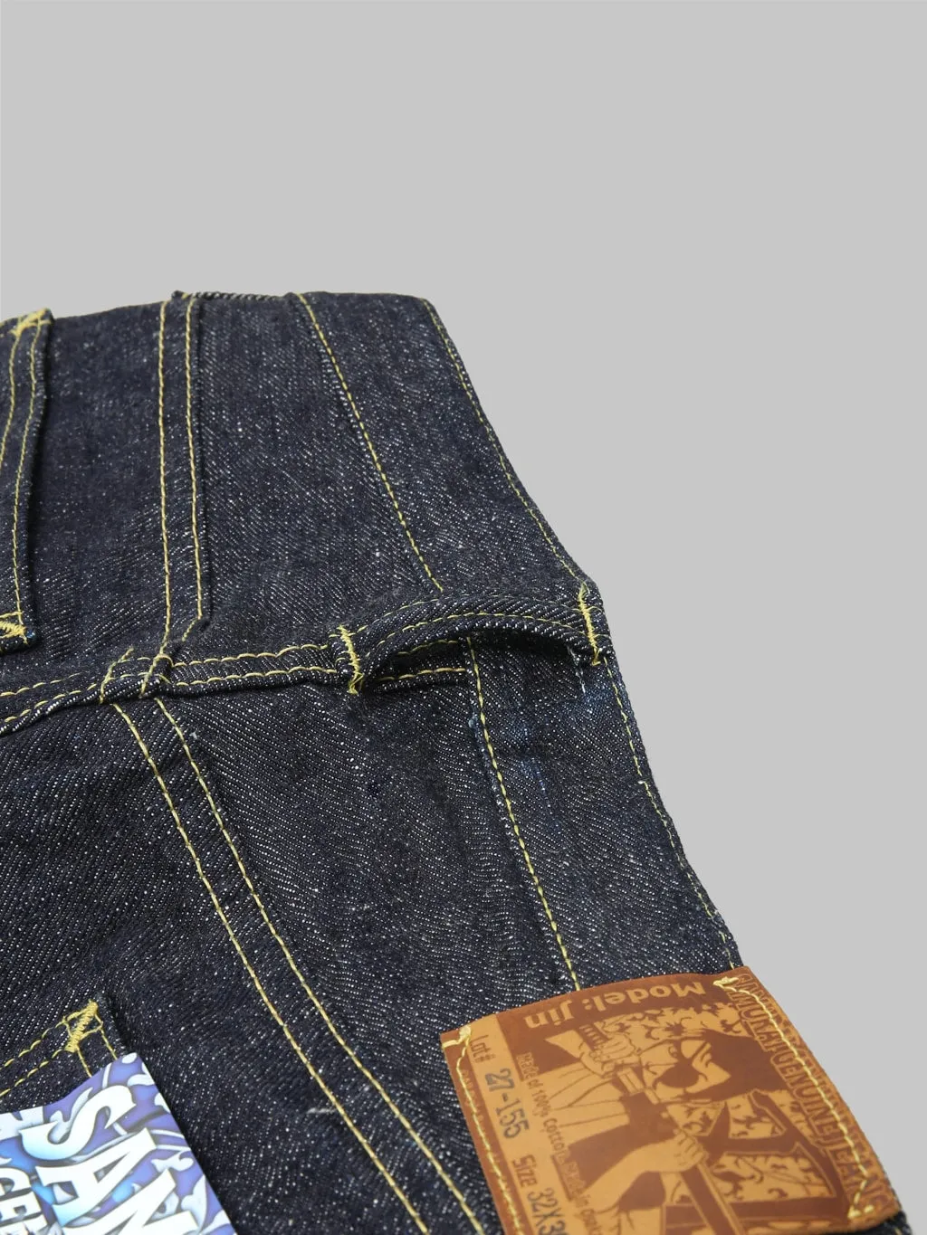 Samurai Jeans S140VXJ JIN 17oz Left Hand Twill Relaxed Tapered Jeans