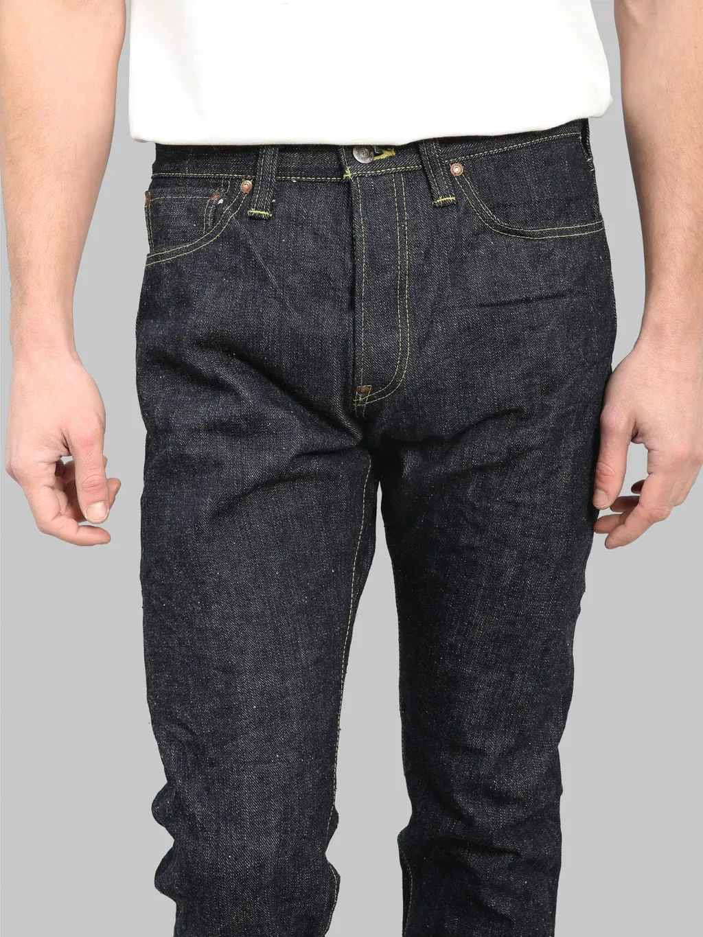 Samurai Jeans S140VXJ JIN 17oz Left Hand Twill Relaxed Tapered Jeans