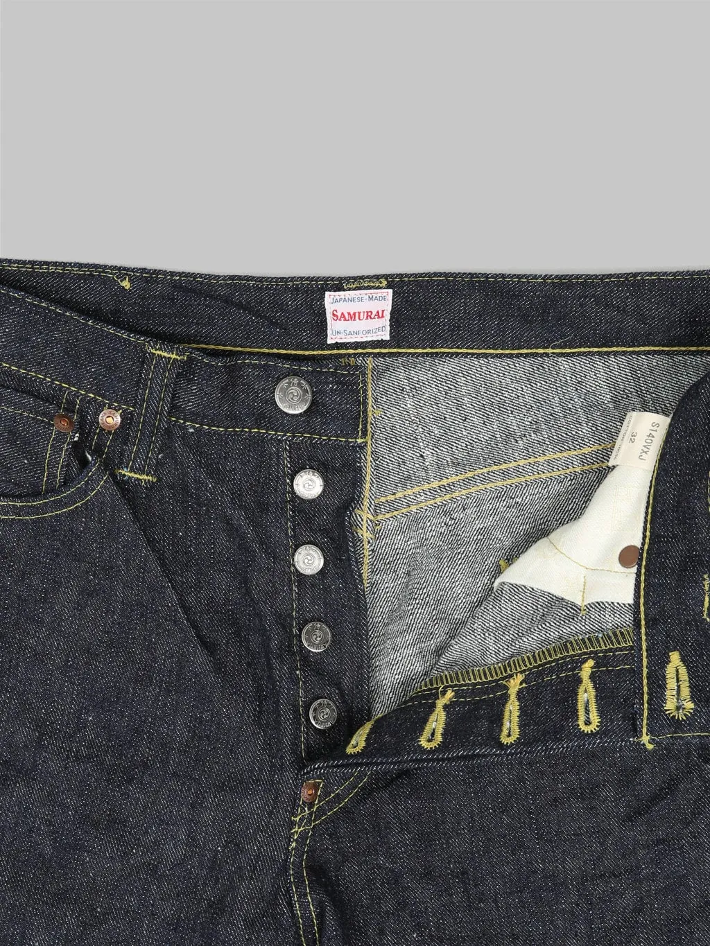 Samurai Jeans S140VXJ JIN 17oz Left Hand Twill Relaxed Tapered Jeans