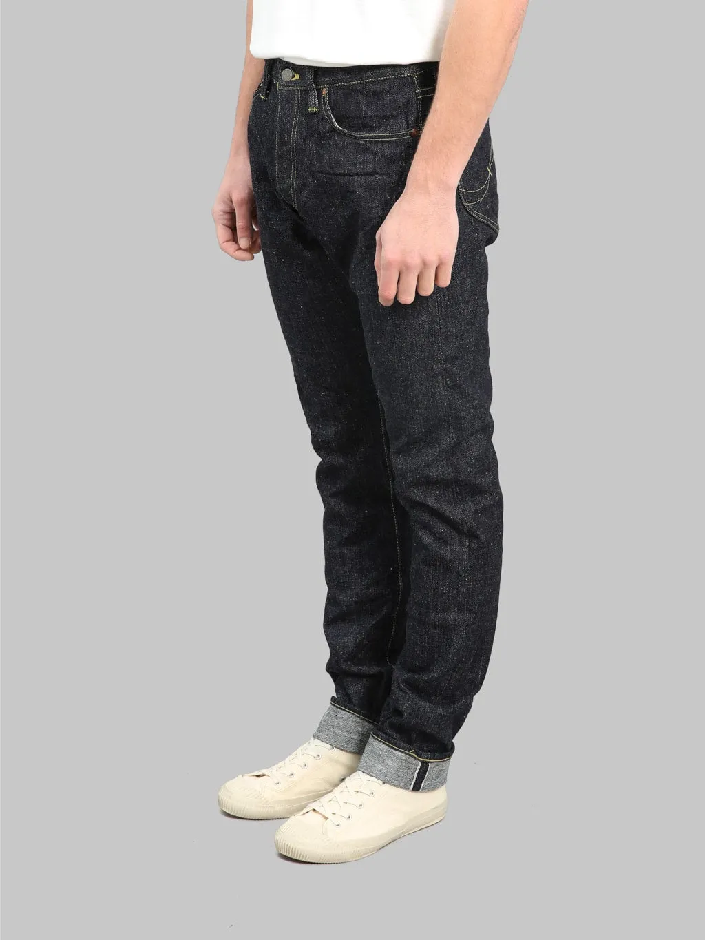 Samurai Jeans S140VXJ JIN 17oz Left Hand Twill Relaxed Tapered Jeans