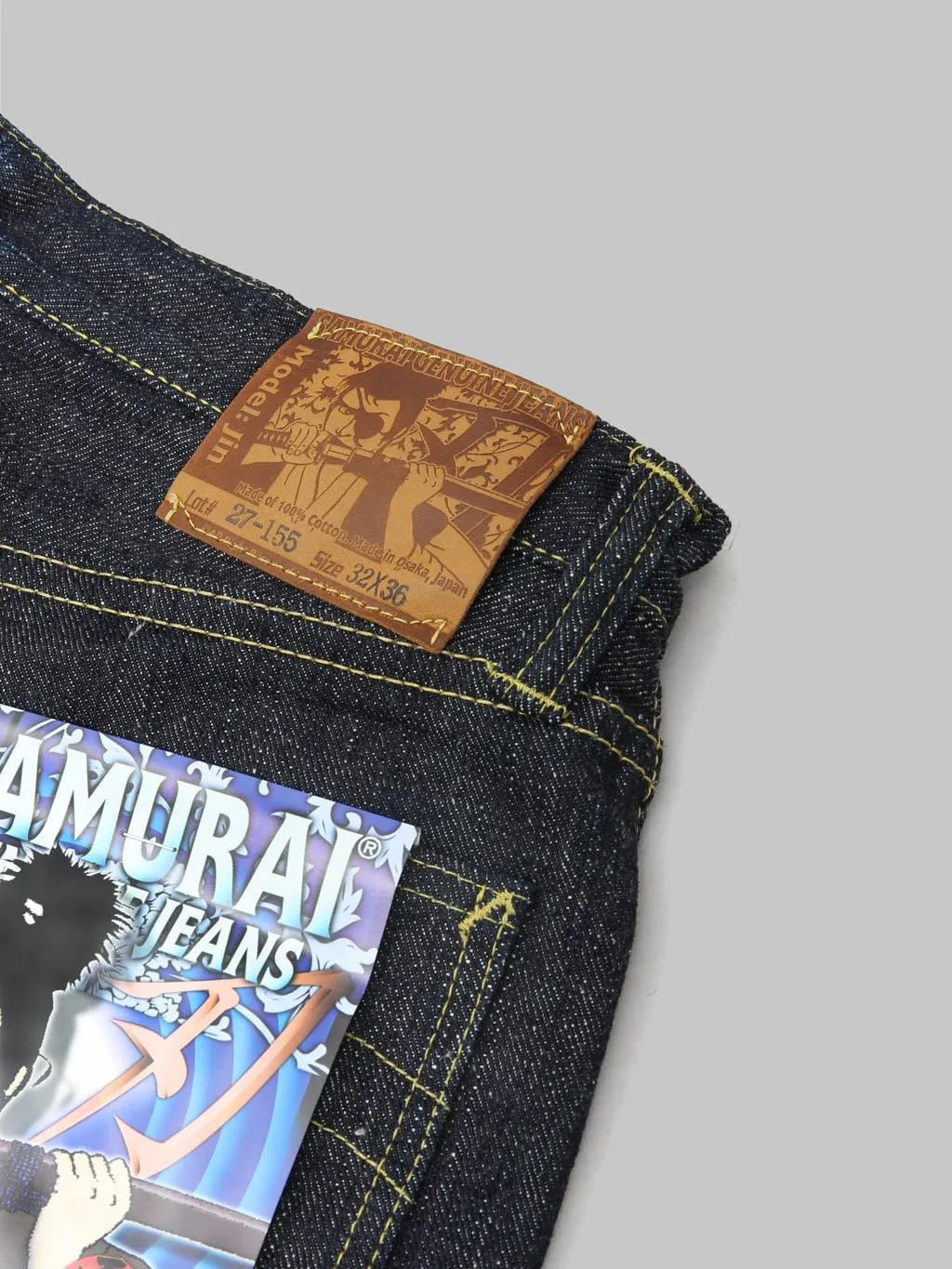 Samurai Jeans S140VXJ JIN 17oz Left Hand Twill Relaxed Tapered Jeans