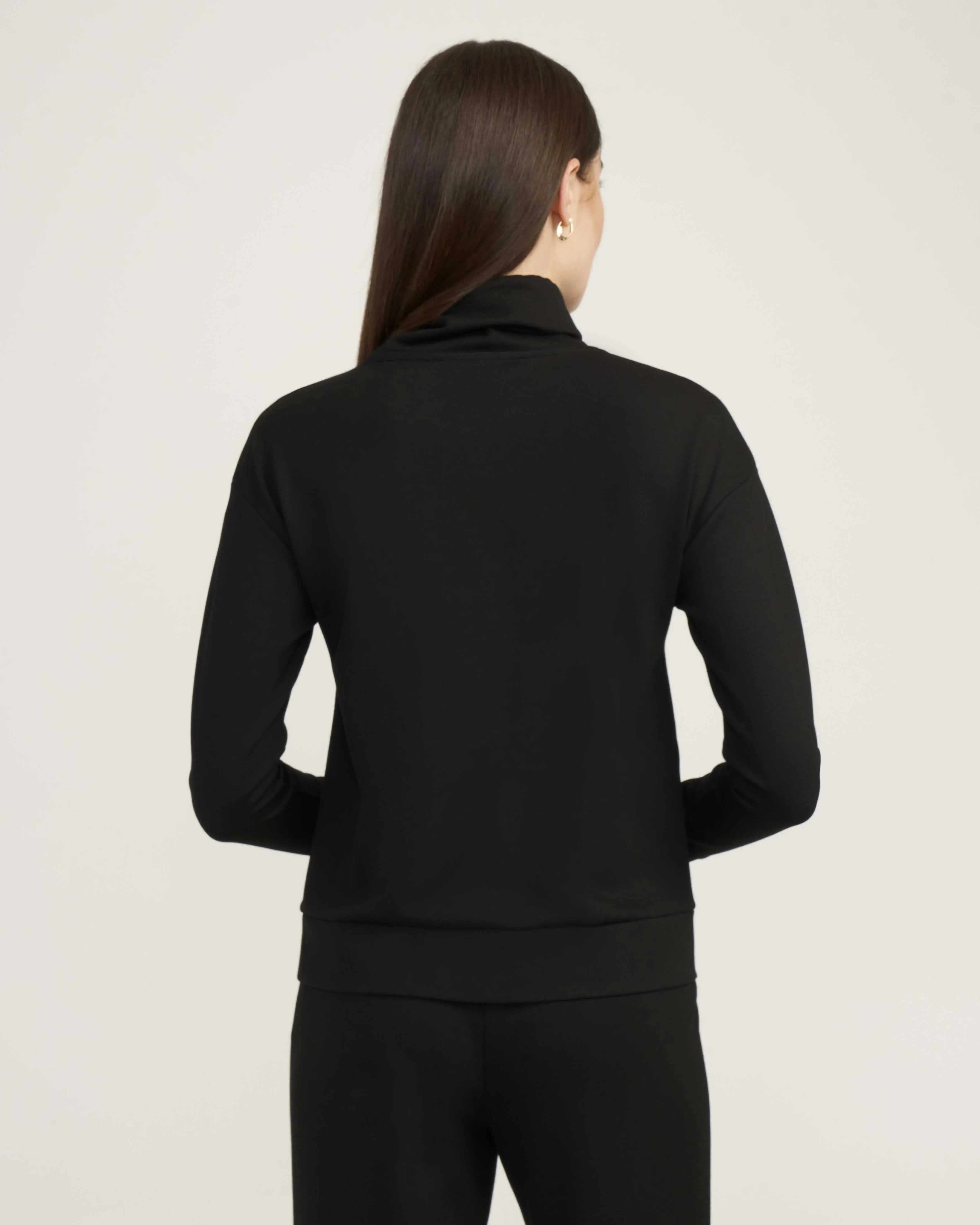 Serenity Knit Funnel Neck Sweatshirt- Sale