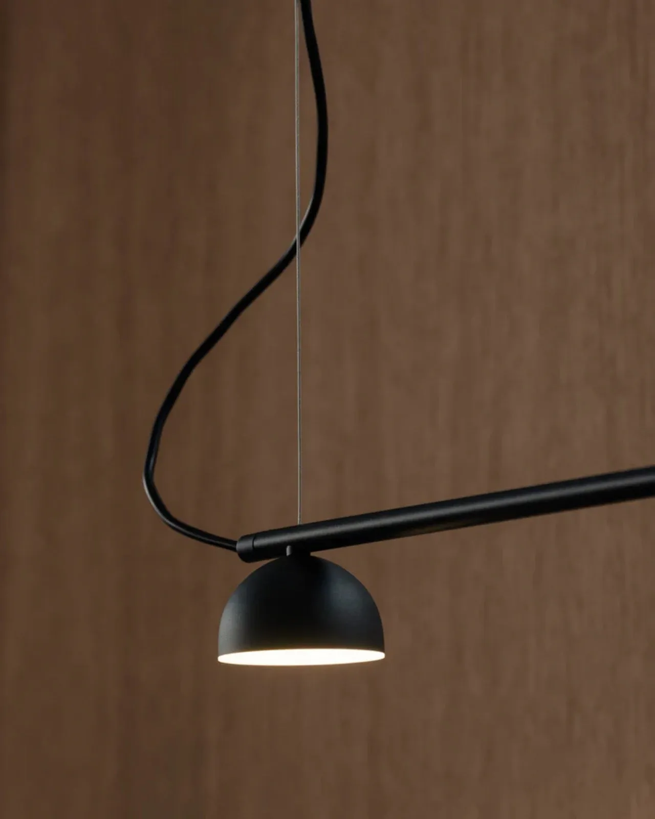 Simplistic Five Light Rail Pendant