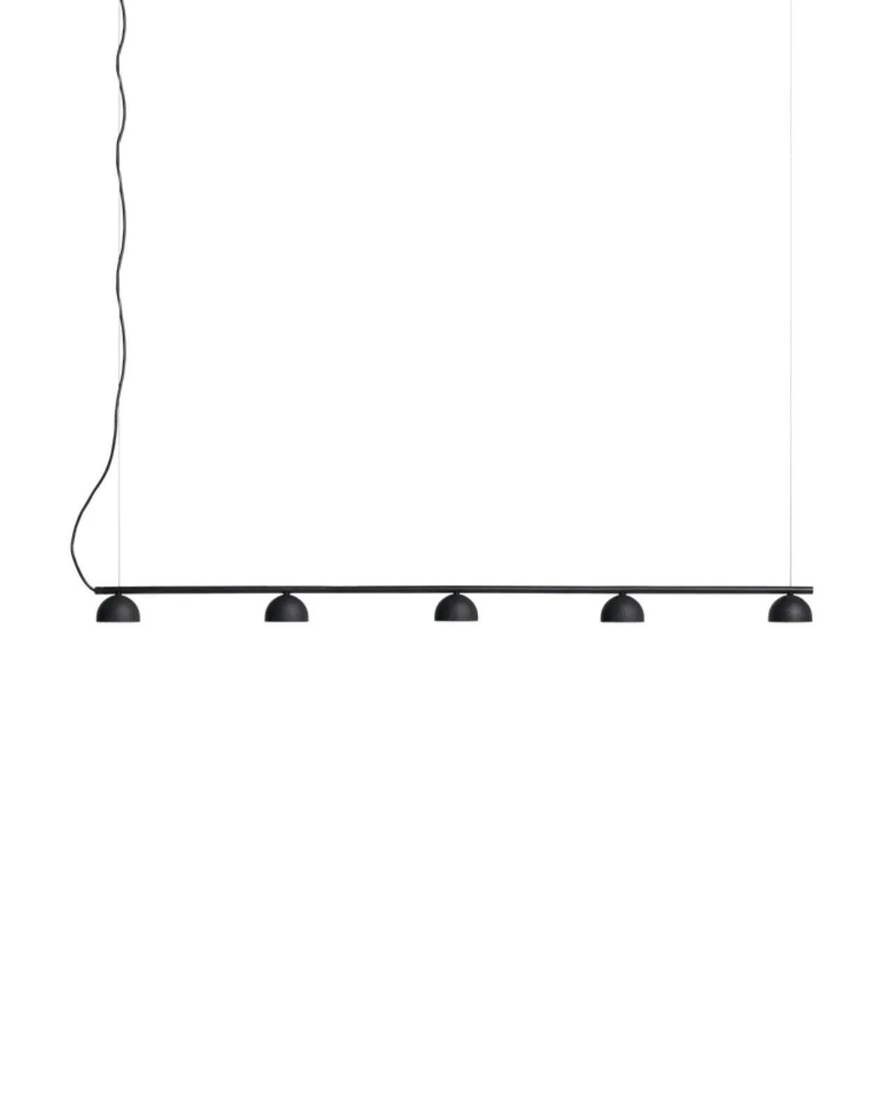 Simplistic Five Light Rail Pendant