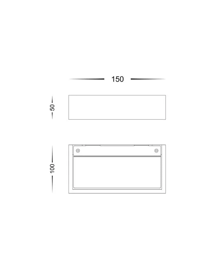 Sleek Profile White Up Wall Light | Assorted Sizes