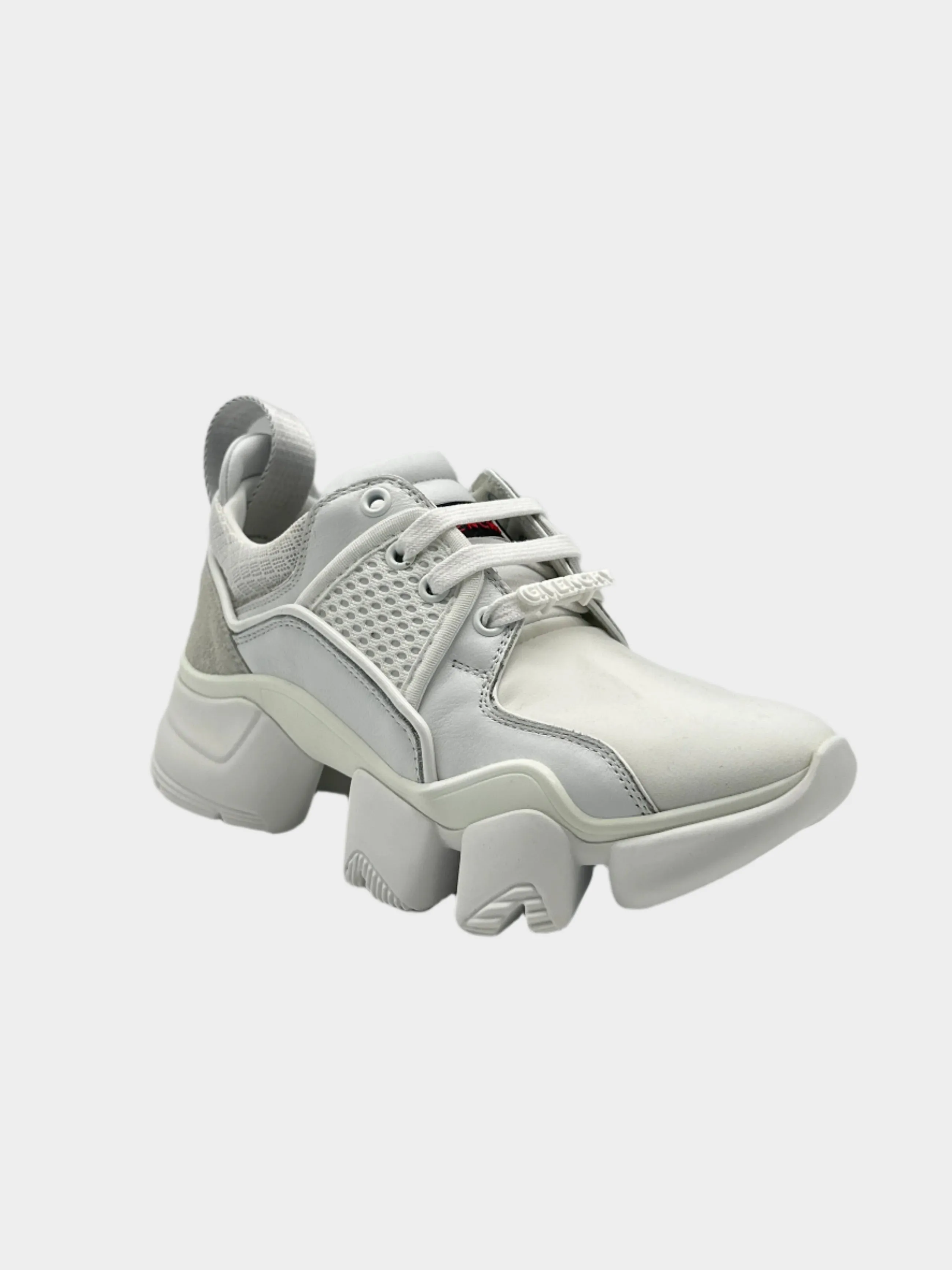Sneaker Bassa Jaw Bianca Con Suola Scultorea