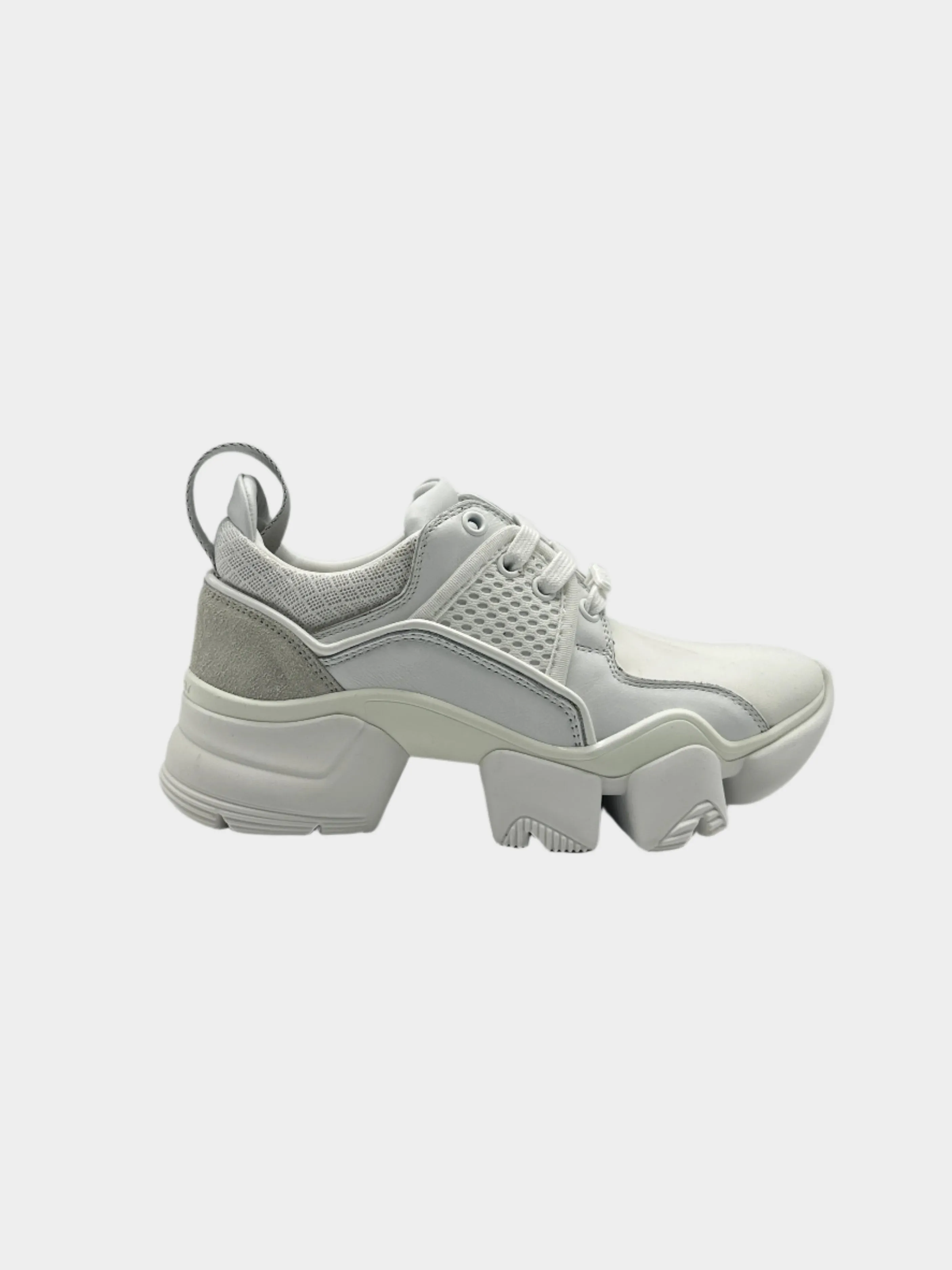 Sneaker Bassa Jaw Bianca Con Suola Scultorea