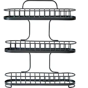 Spectrum Diversified Yumi 3-Tier Black Spice Rack