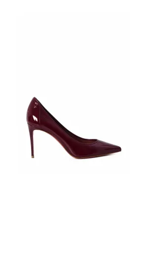 Sporty Kate Patent Calf Leather 85mm - Wine Red