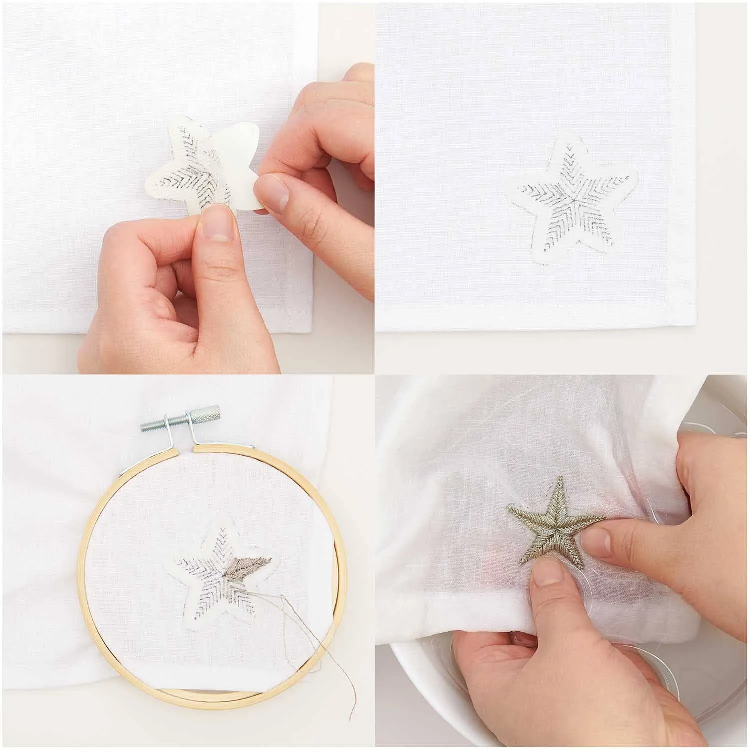 Stars Stick and Stitch Embroidery Kit