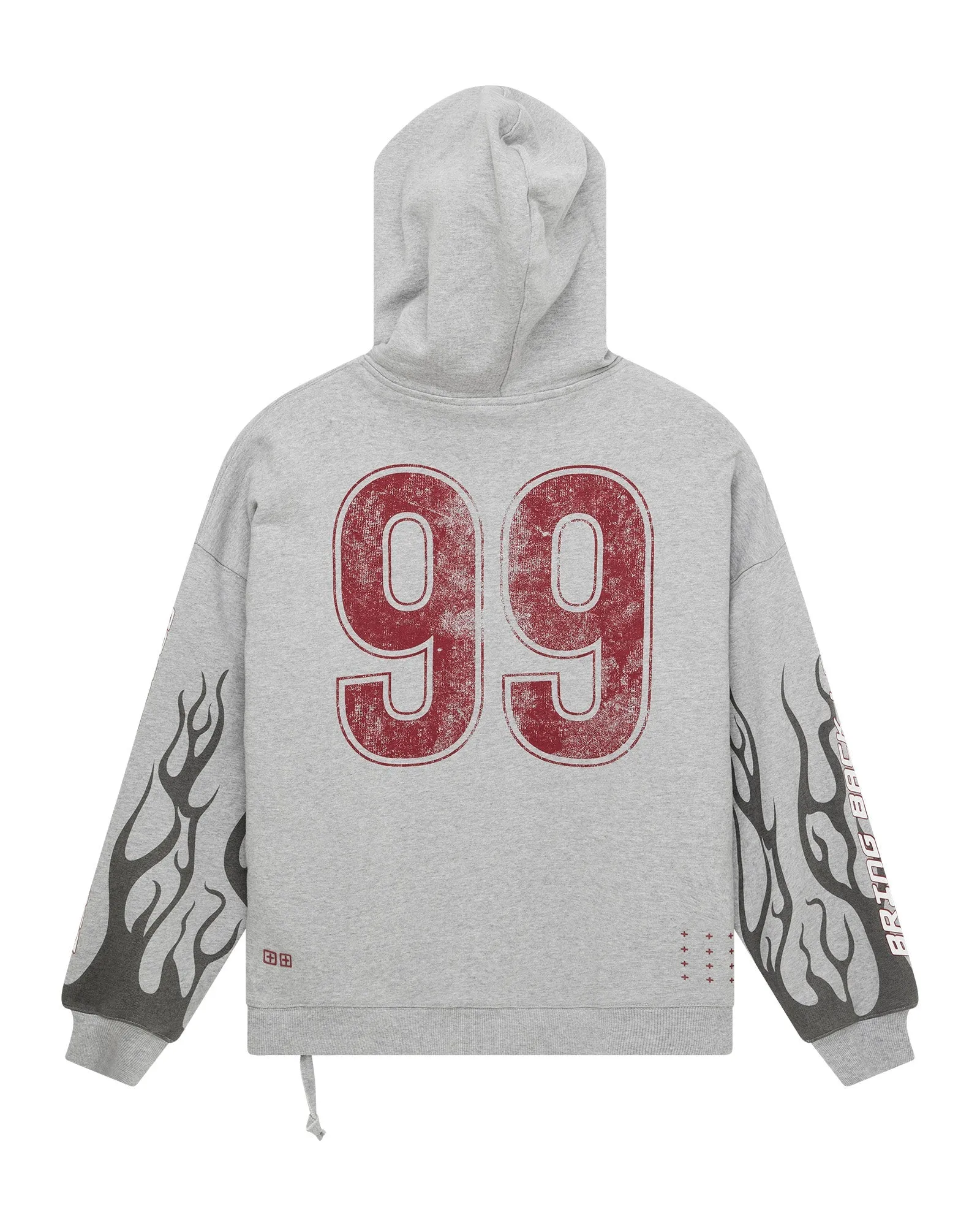 STINGER EKCESS ZIP HOODIE GREY MARLE
