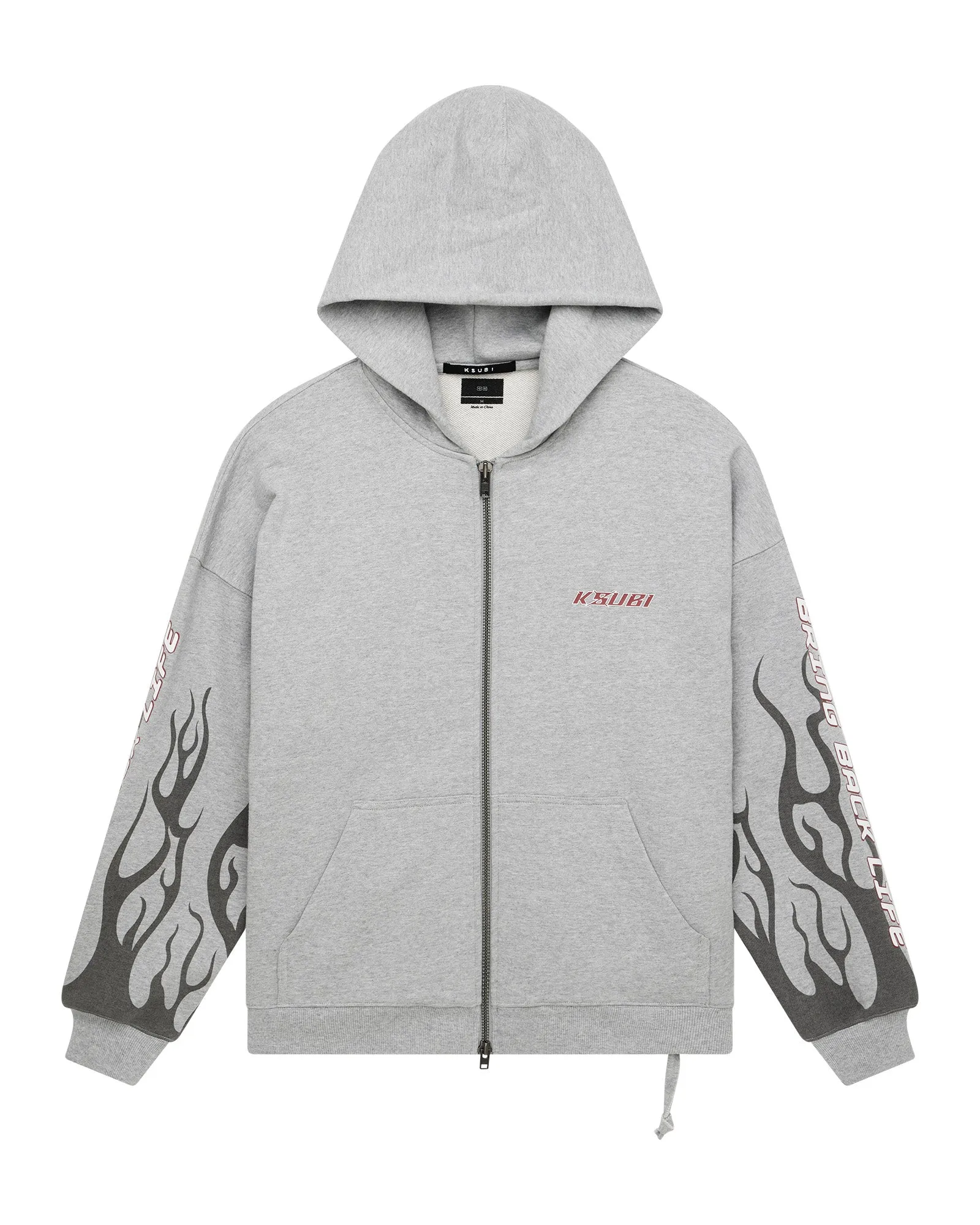 STINGER EKCESS ZIP HOODIE GREY MARLE