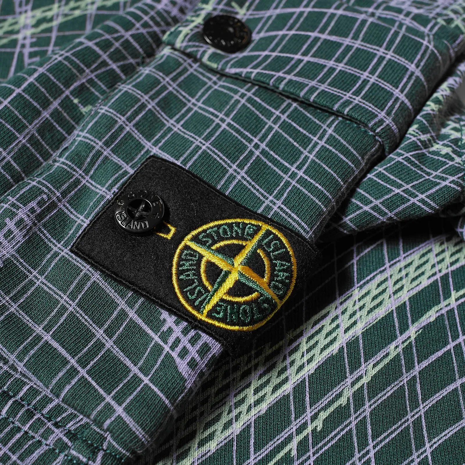 Stone Island Junior Compass Print Sweatshorts