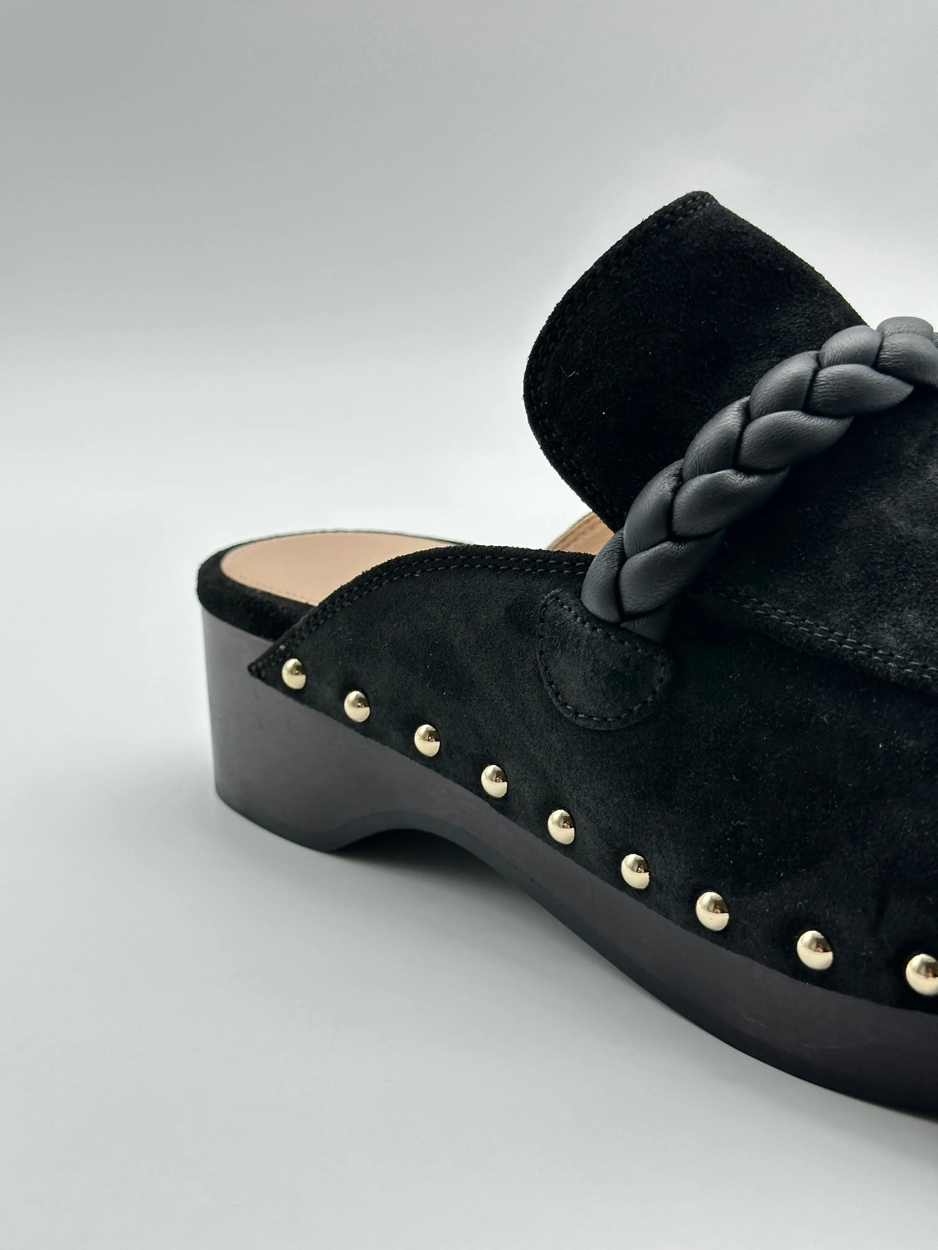 Suede Mules