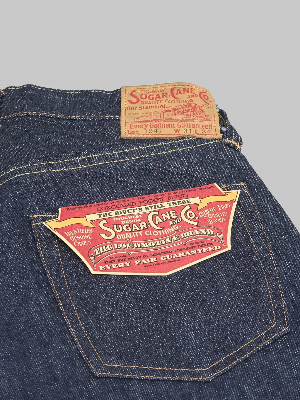 Sugar Cane 1947 Model 14.25oz Regular Straight Jeans