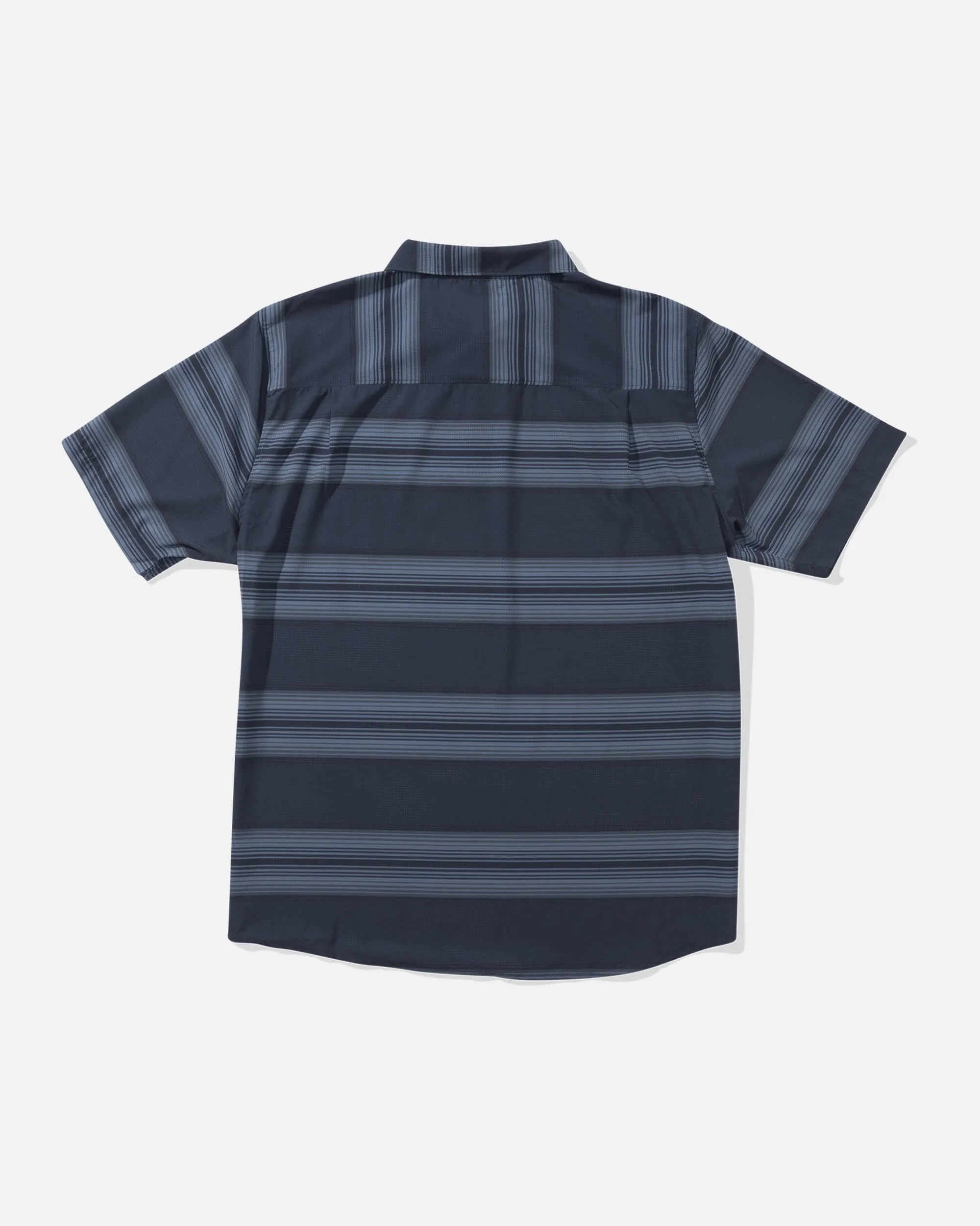 Sundown Perf Ss Tech Polo - Navy