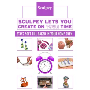 Super Sculpey Ultralight: Creative White Polymer Clay - 8oz Pack
