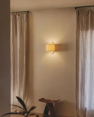Symmetrical Timber Wall Light