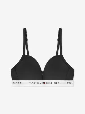 Tommy Hilfiger Girls Fixed Foam Triangle Bra in Black
